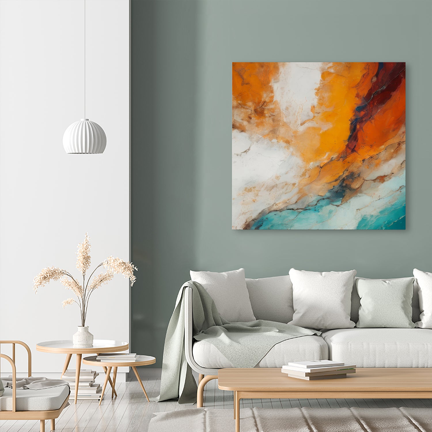 Fiery Horizon Burst by Alpenglow Workshop on GIANT ART - abstract abstract art