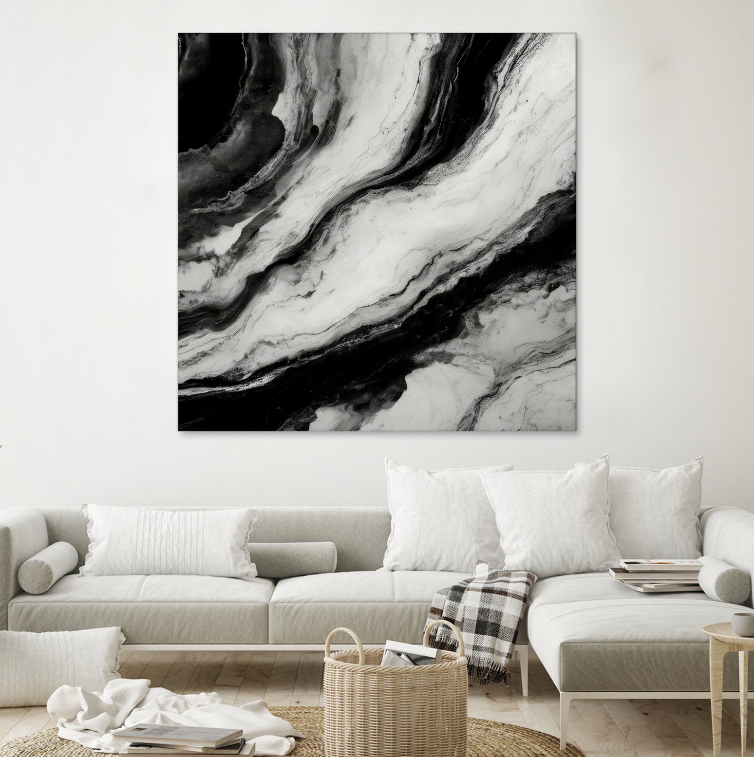 Monochrome Waves by Alpenglow Workshop on GIANT ART - 12000 illustration
