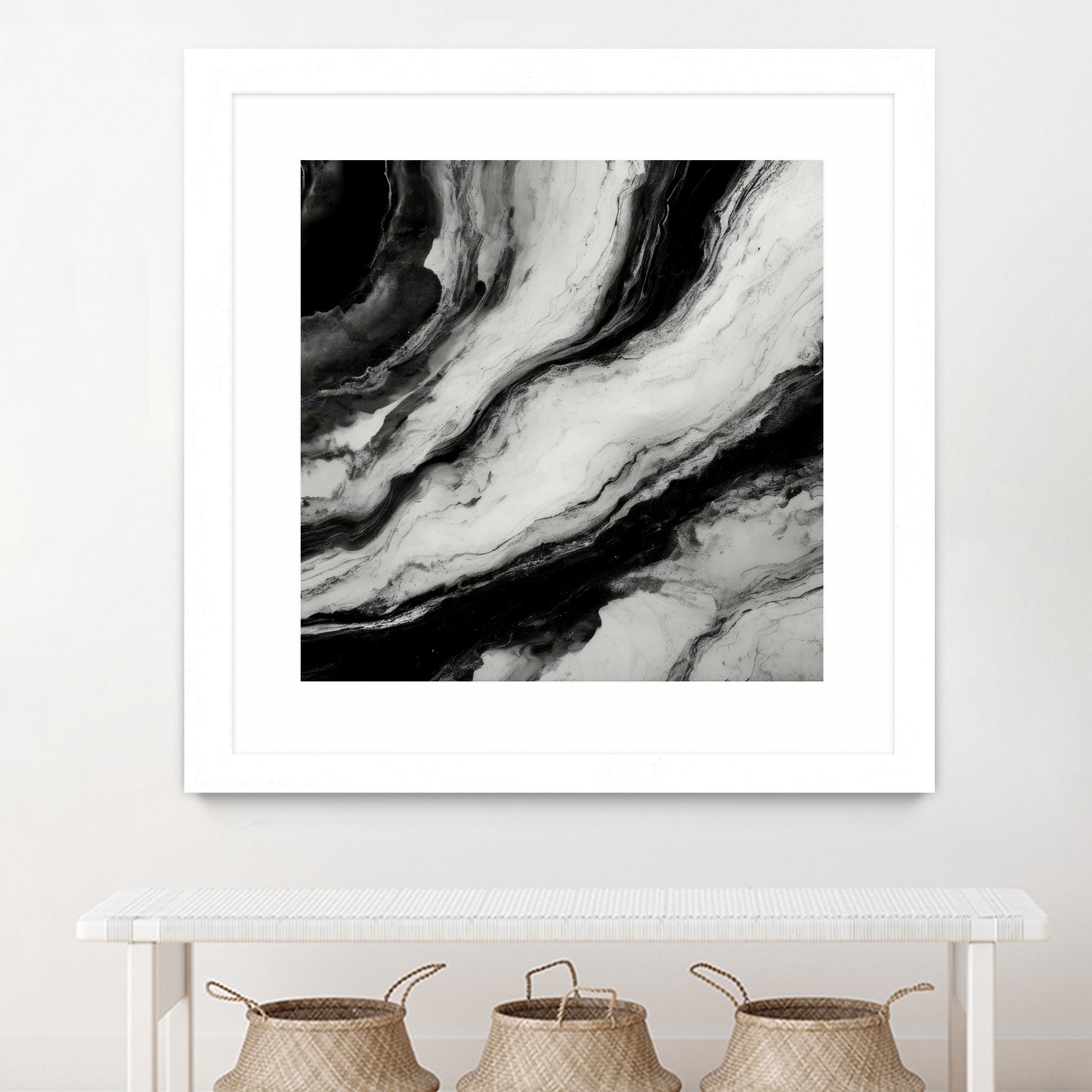 Monochrome Waves by Alpenglow Workshop on GIANT ART - 12000 illustration