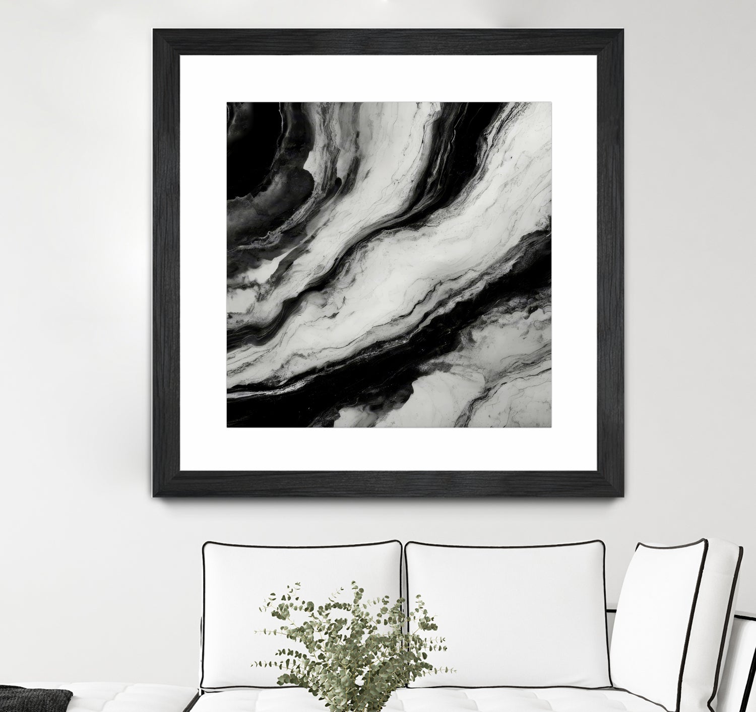 Monochrome Waves by Alpenglow Workshop on GIANT ART - 12000 illustration