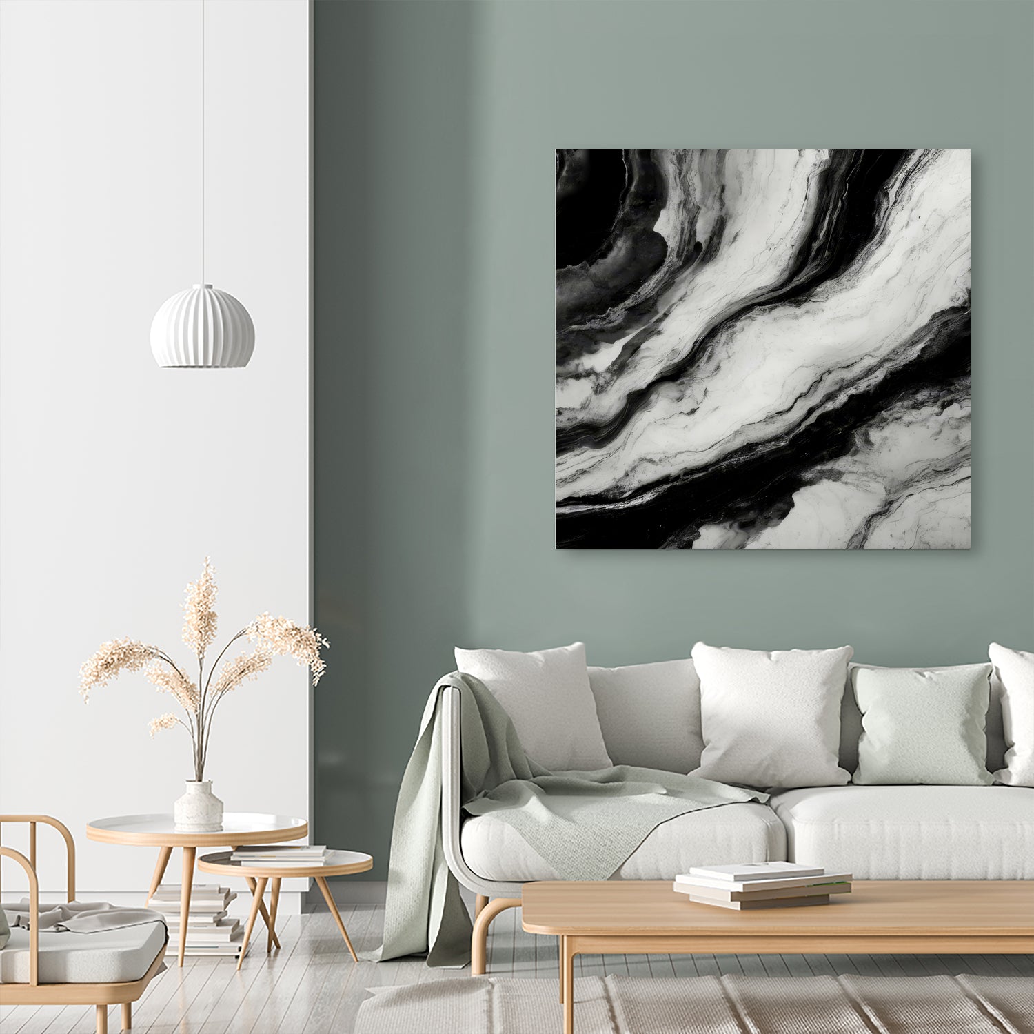 Monochrome Waves by Alpenglow Workshop on GIANT ART - 12000 illustration