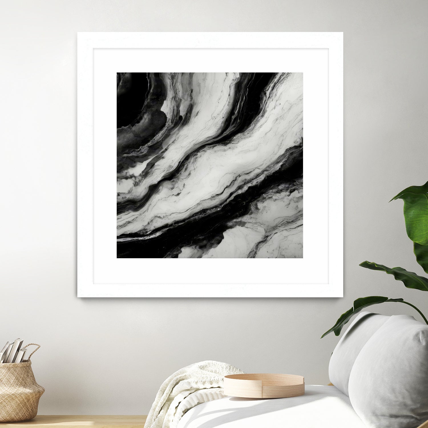 Monochrome Waves by Alpenglow Workshop on GIANT ART - 12000 illustration