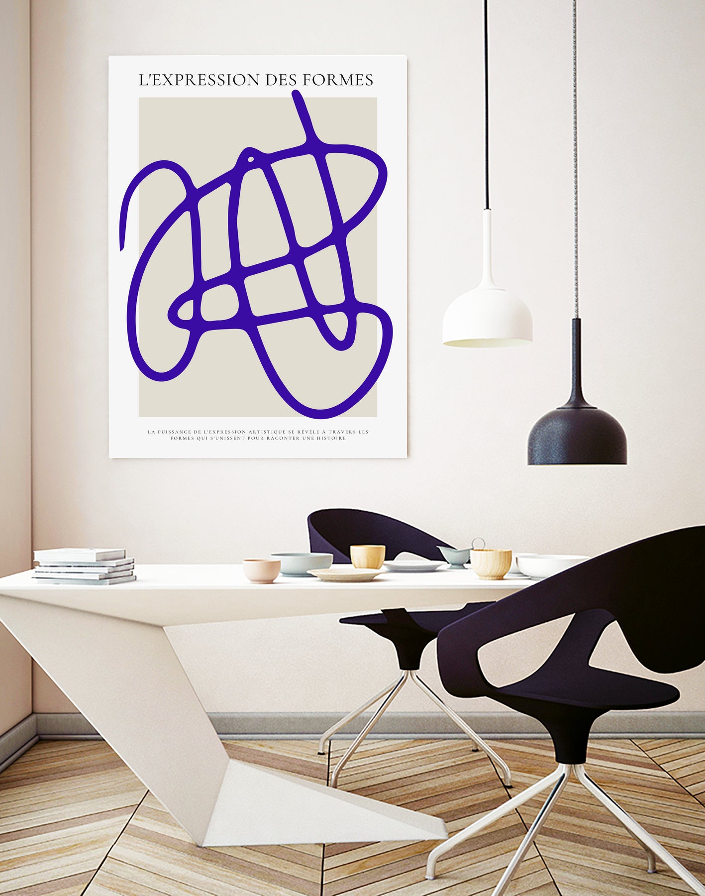 SIGNATURE ABSTRAITE by RS LAB STUDIO on GIANT ART - line art bicycle