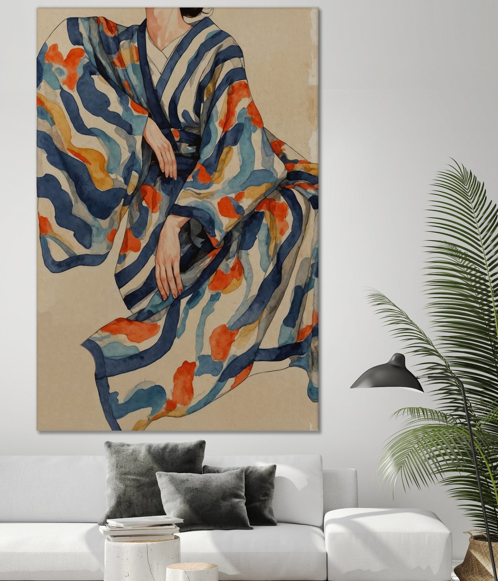 Flowing Kimono Patterns by THE MIUUS STUDIO on GIANT ART - 7200 illustration