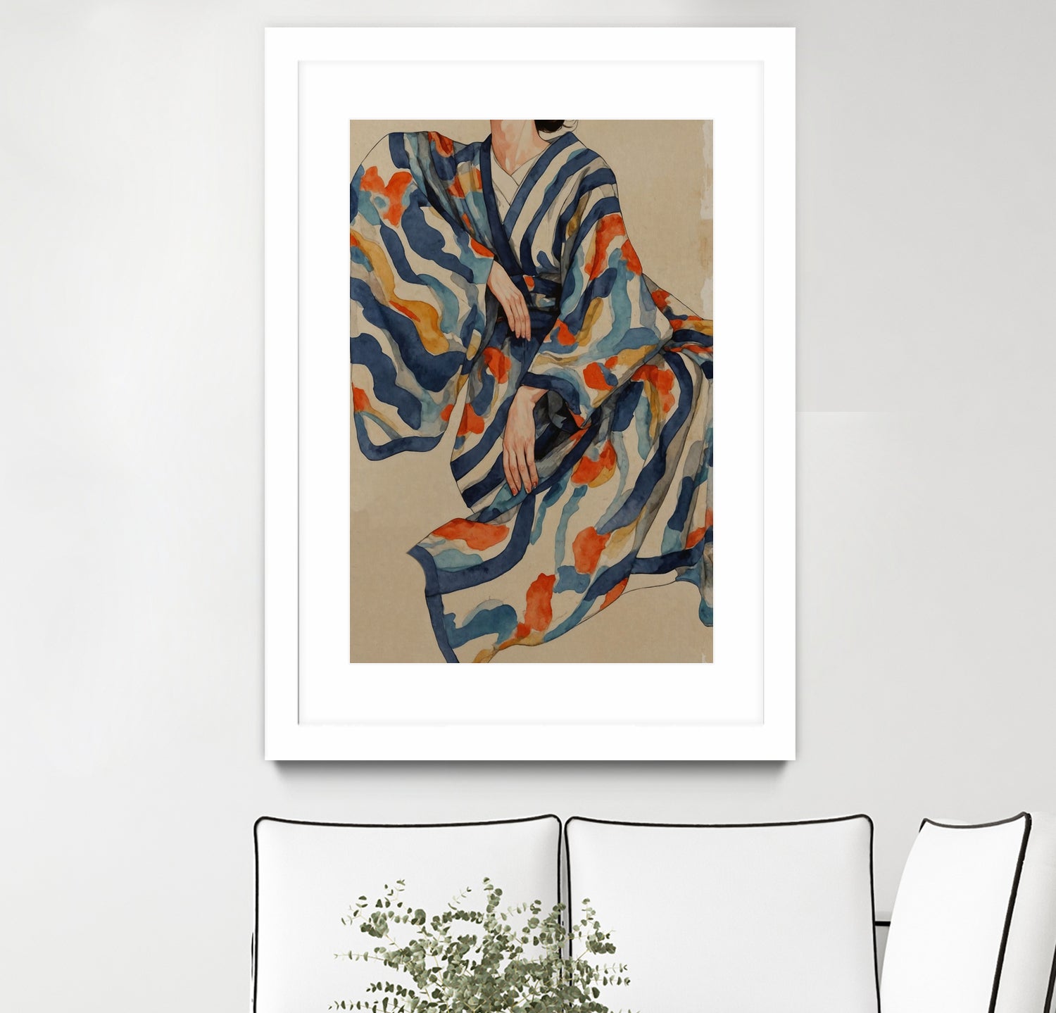 Flowing Kimono Patterns by THE MIUUS STUDIO on GIANT ART - 7200 illustration