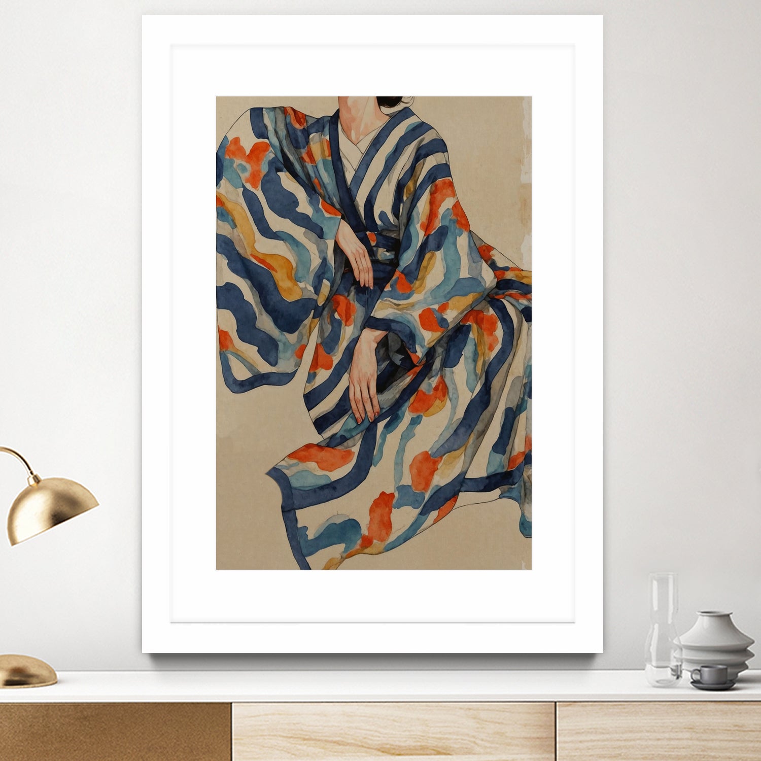 Flowing Kimono Patterns by THE MIUUS STUDIO on GIANT ART - 7200 illustration