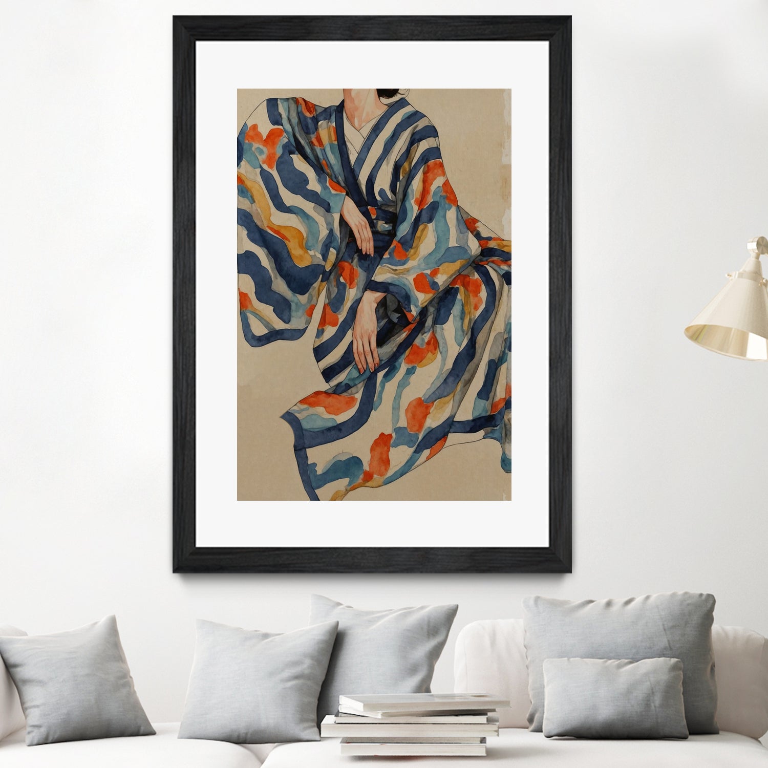 Flowing Kimono Patterns by THE MIUUS STUDIO on GIANT ART - 7200 illustration