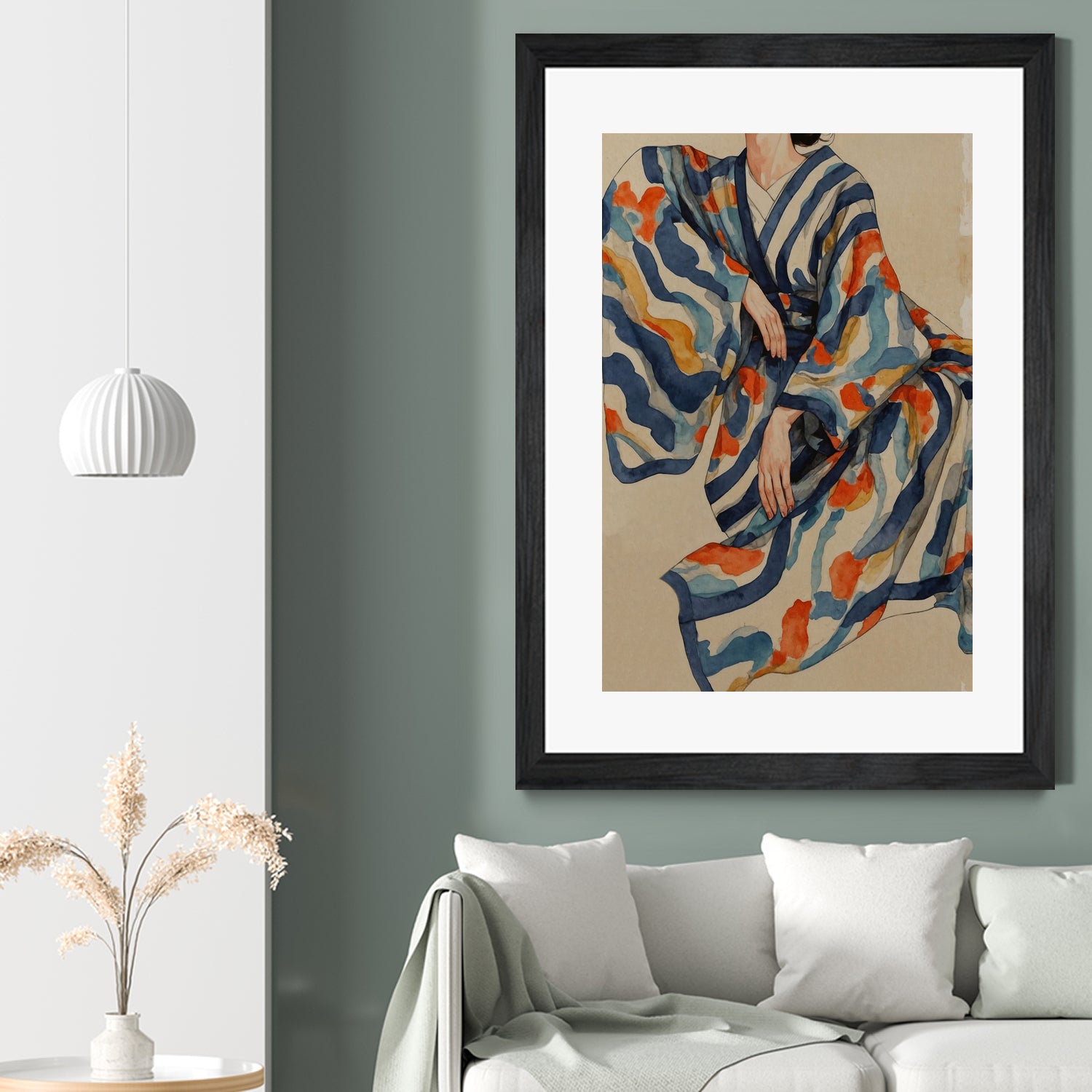 Flowing Kimono Patterns by THE MIUUS STUDIO on GIANT ART - 7200 illustration