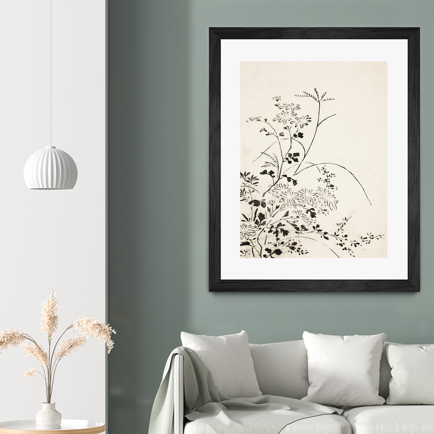 Autumn Flowers and Grasses (1762) by Miyazaki Yuzen on GIANT ART - illustration drawing