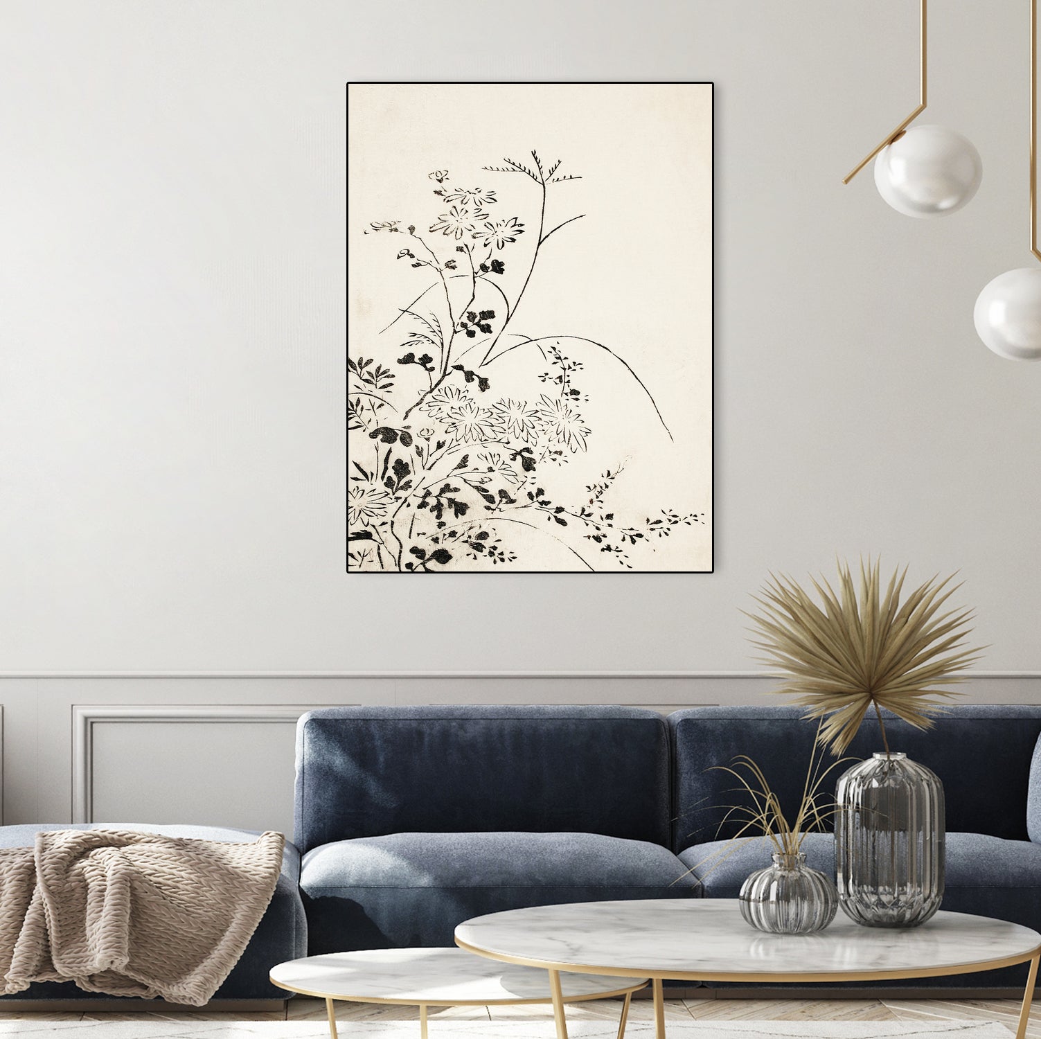 Autumn Flowers and Grasses (1762) by Miyazaki Yuzen on GIANT ART - illustration drawing