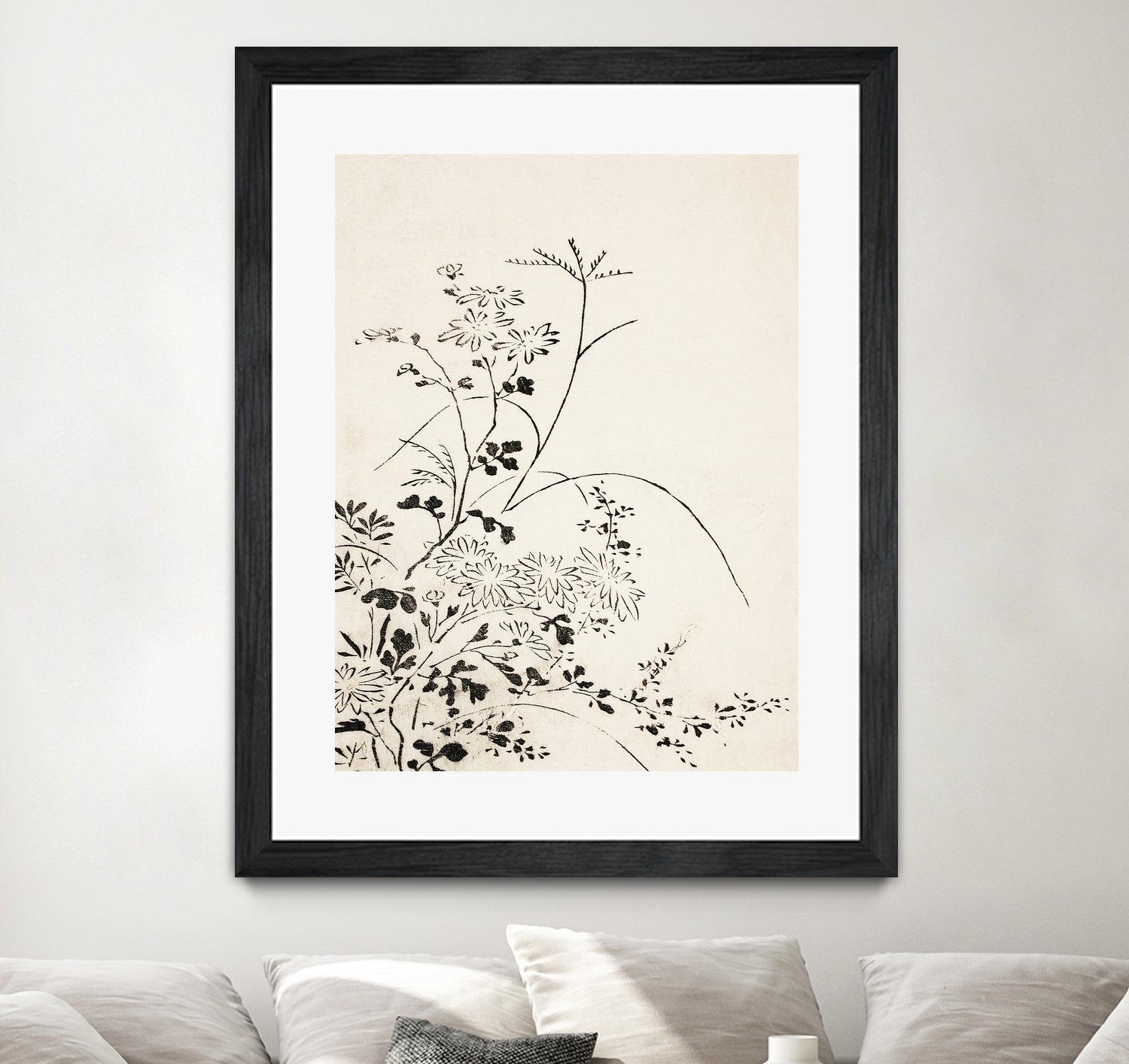 Autumn Flowers and Grasses (1762) by Miyazaki Yuzen on GIANT ART - illustration drawing