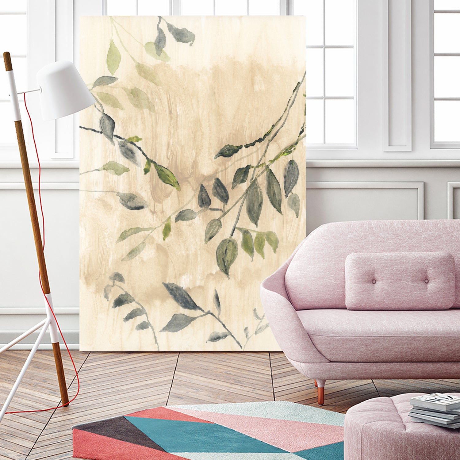 Colour Washed Leaves No1 by cartissi on GIANT ART - leaves flowers and plants leaves