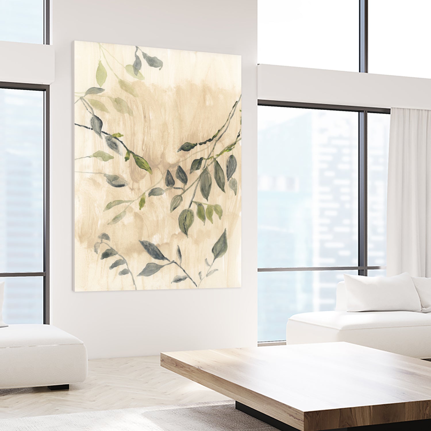 Colour Washed Leaves No1 by cartissi on GIANT ART - leaves flowers and plants leaves