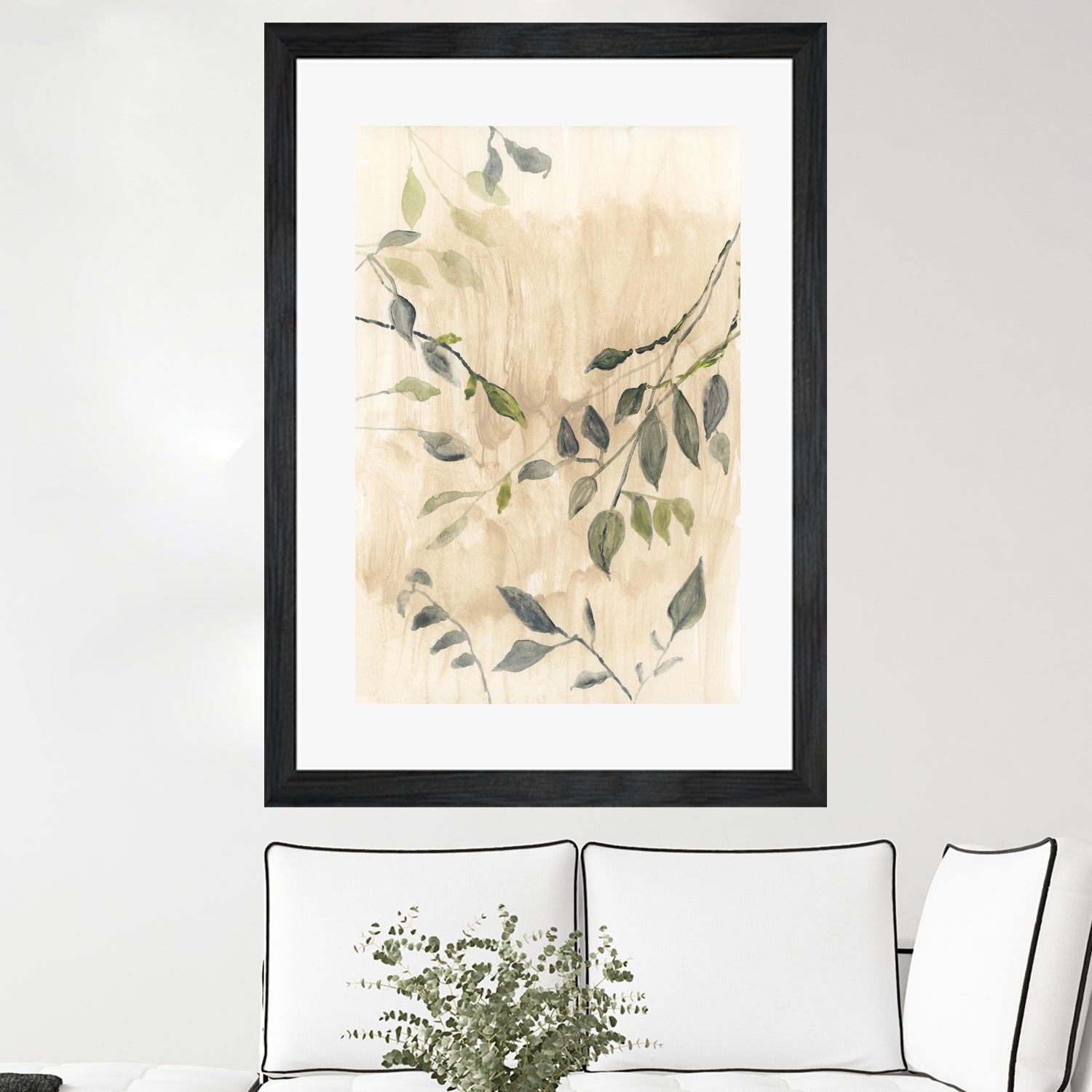 Colour Washed Leaves No1 by cartissi on GIANT ART - leaves flowers and plants leaves