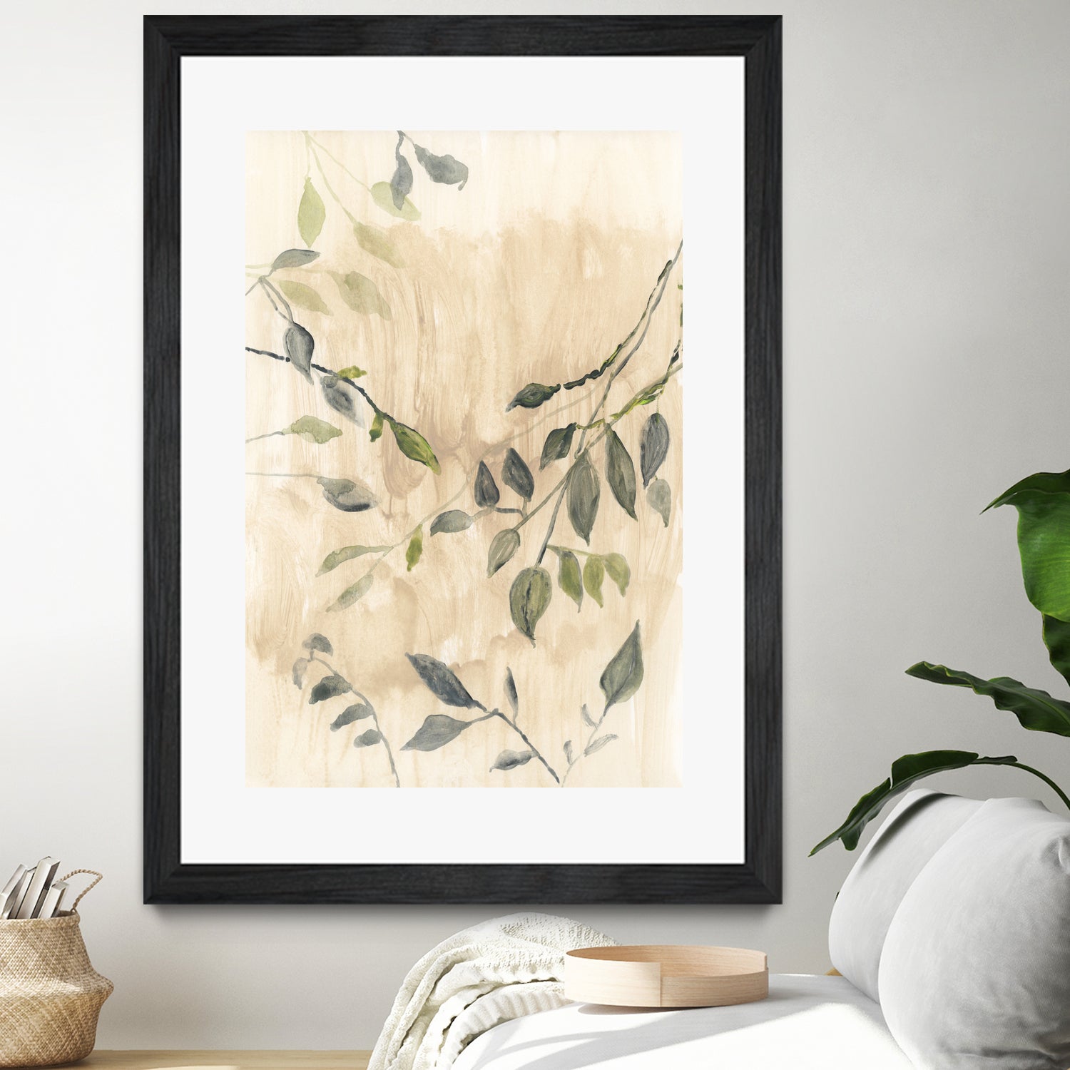 Colour Washed Leaves No1 by cartissi on GIANT ART - leaves flowers and plants leaves