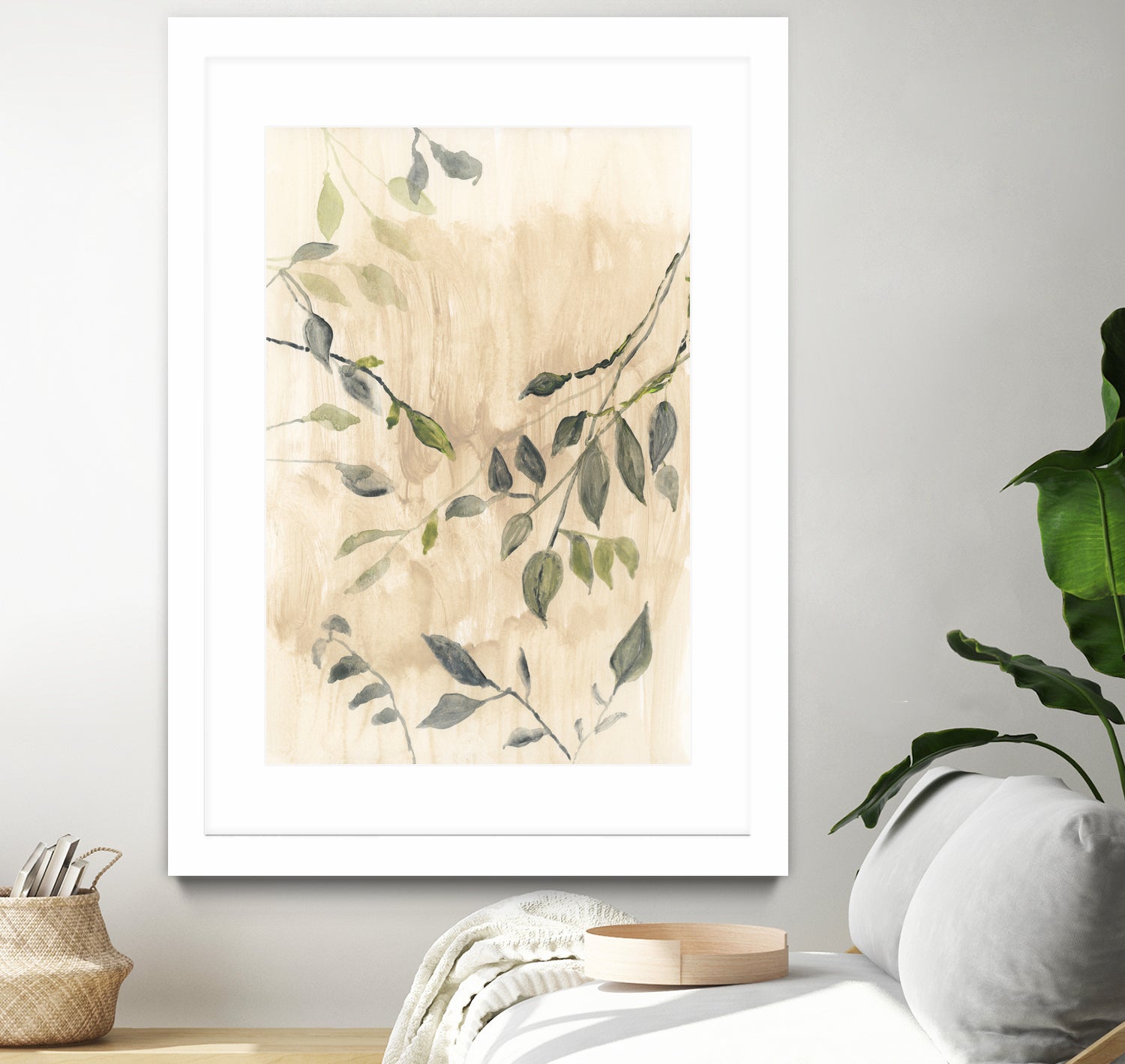 Colour Washed Leaves No1 by cartissi on GIANT ART - leaves flowers and plants leaves