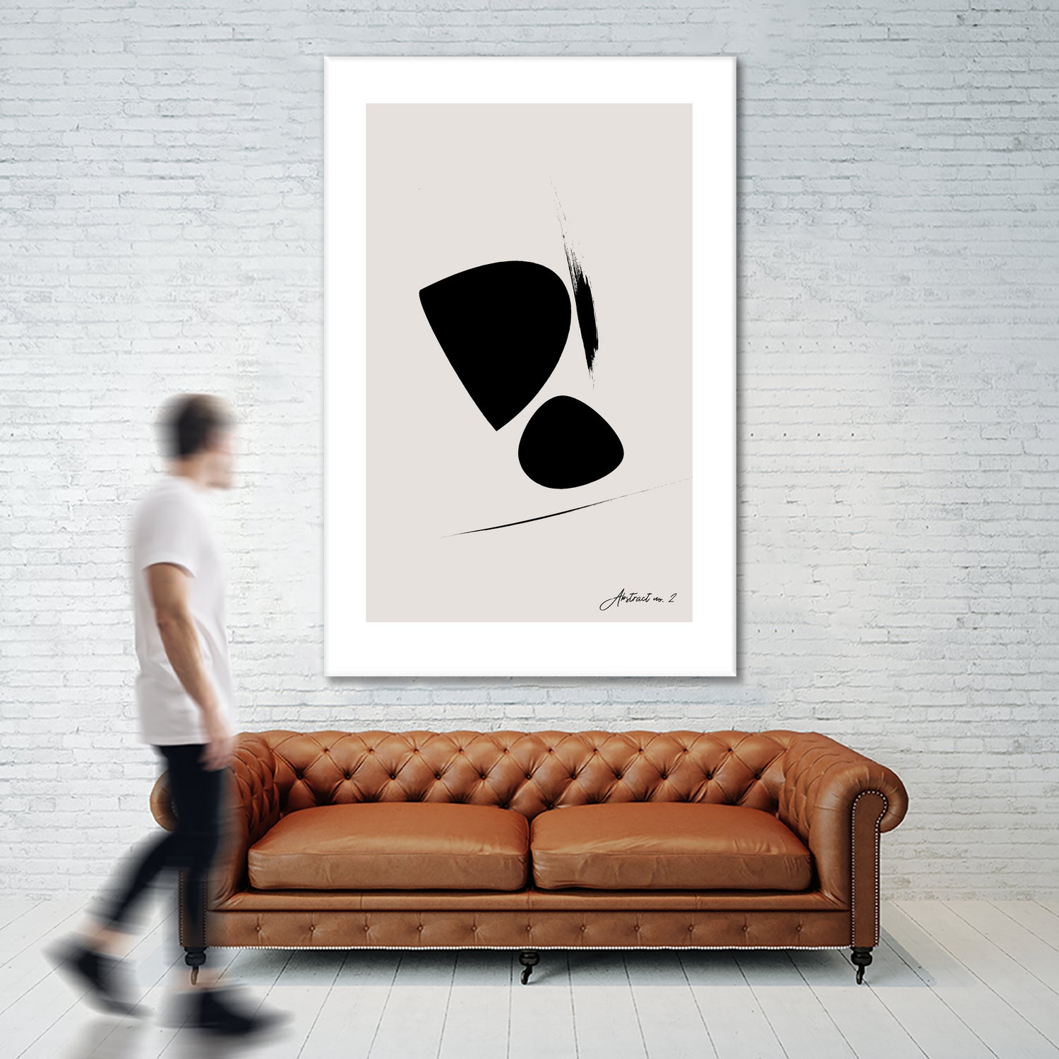 Black Abstract X by Oju Design on GIANT ART - abstract drawing
