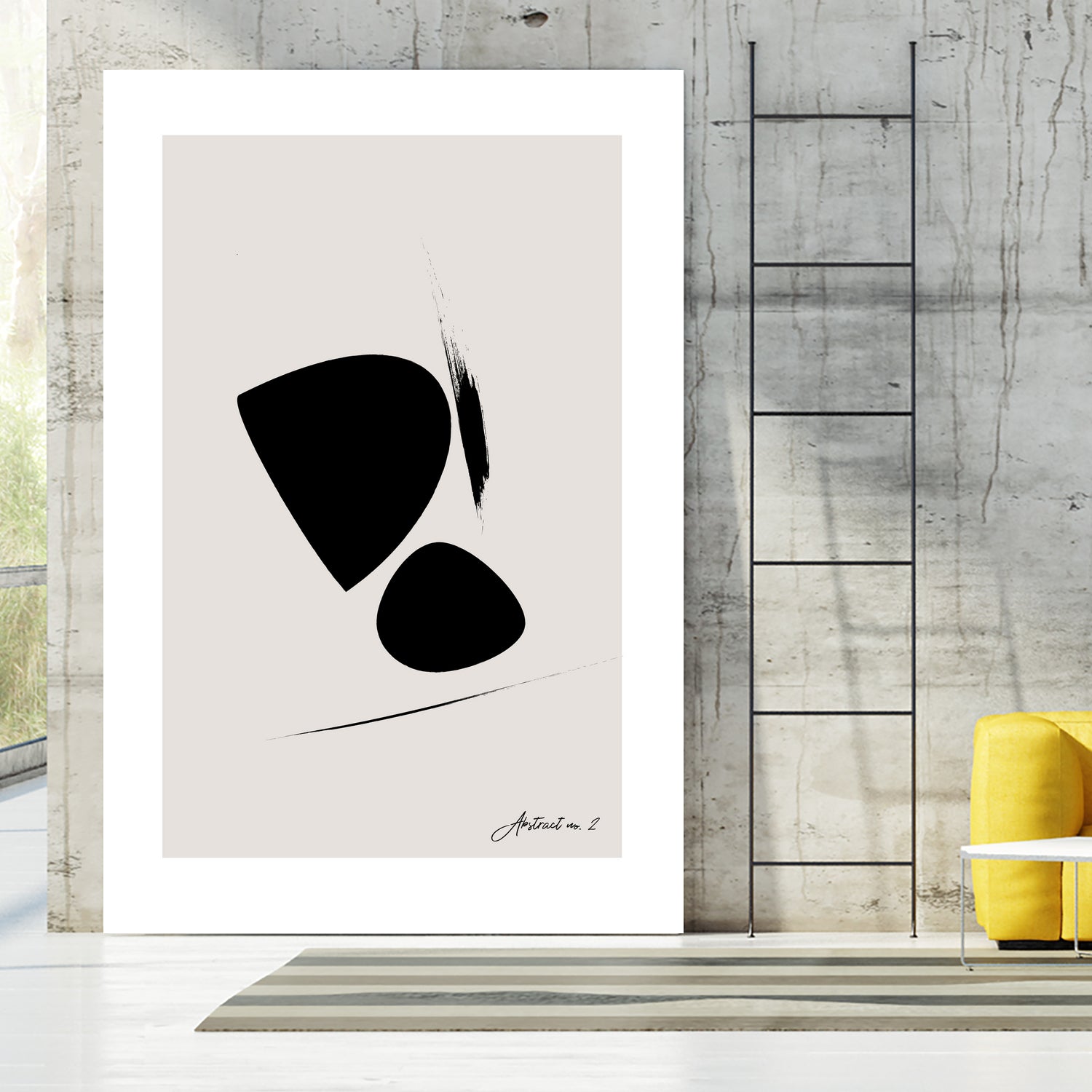 Black Abstract X by Oju Design on GIANT ART - abstract drawing