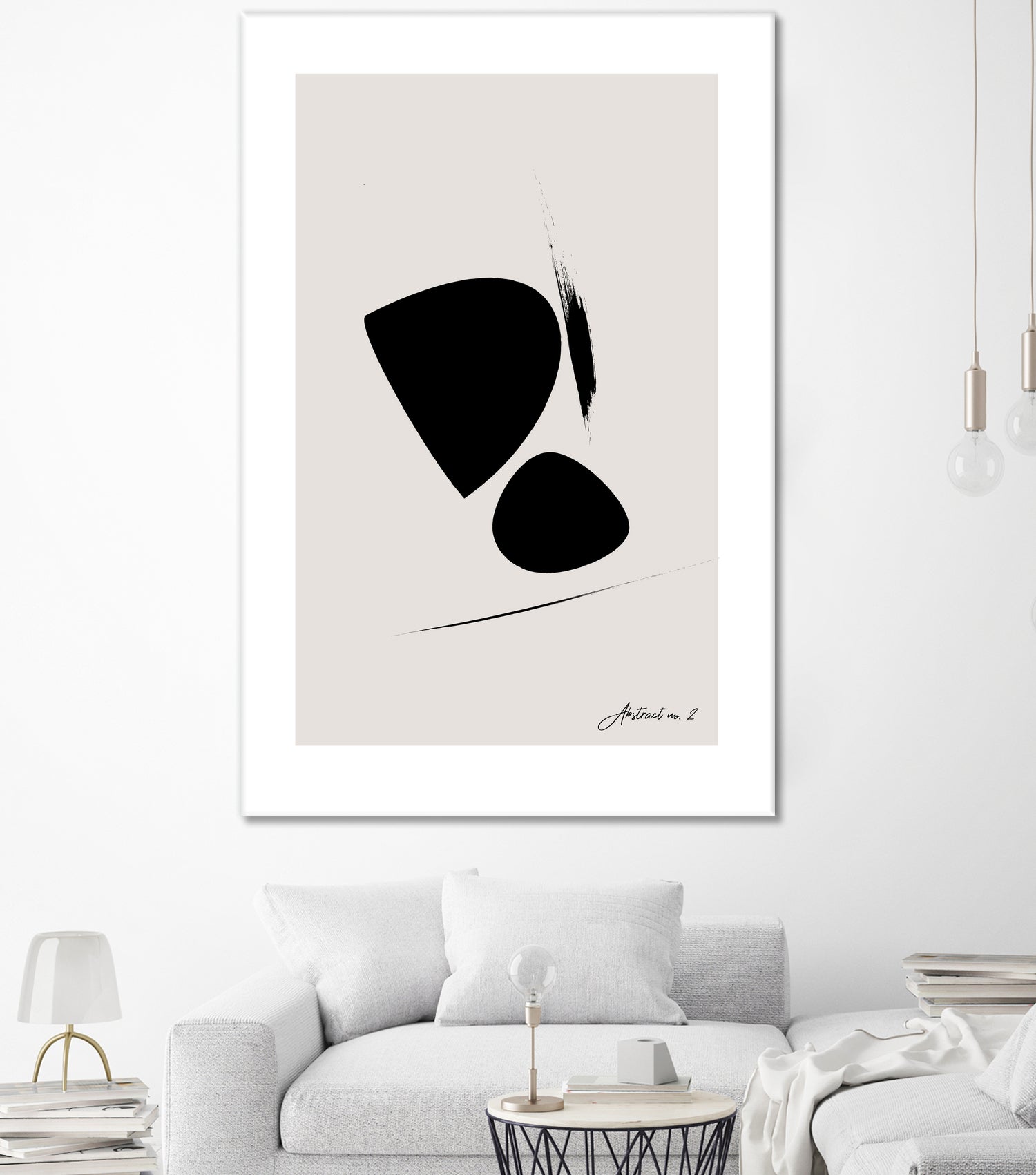 Black Abstract X by Oju Design on GIANT ART - abstract drawing