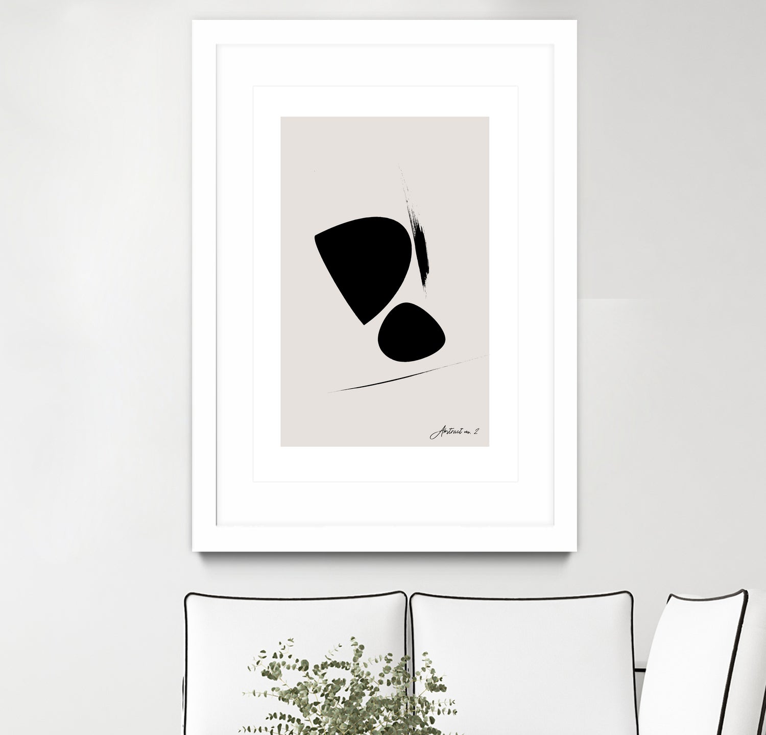 Black Abstract X by Oju Design on GIANT ART - abstract drawing