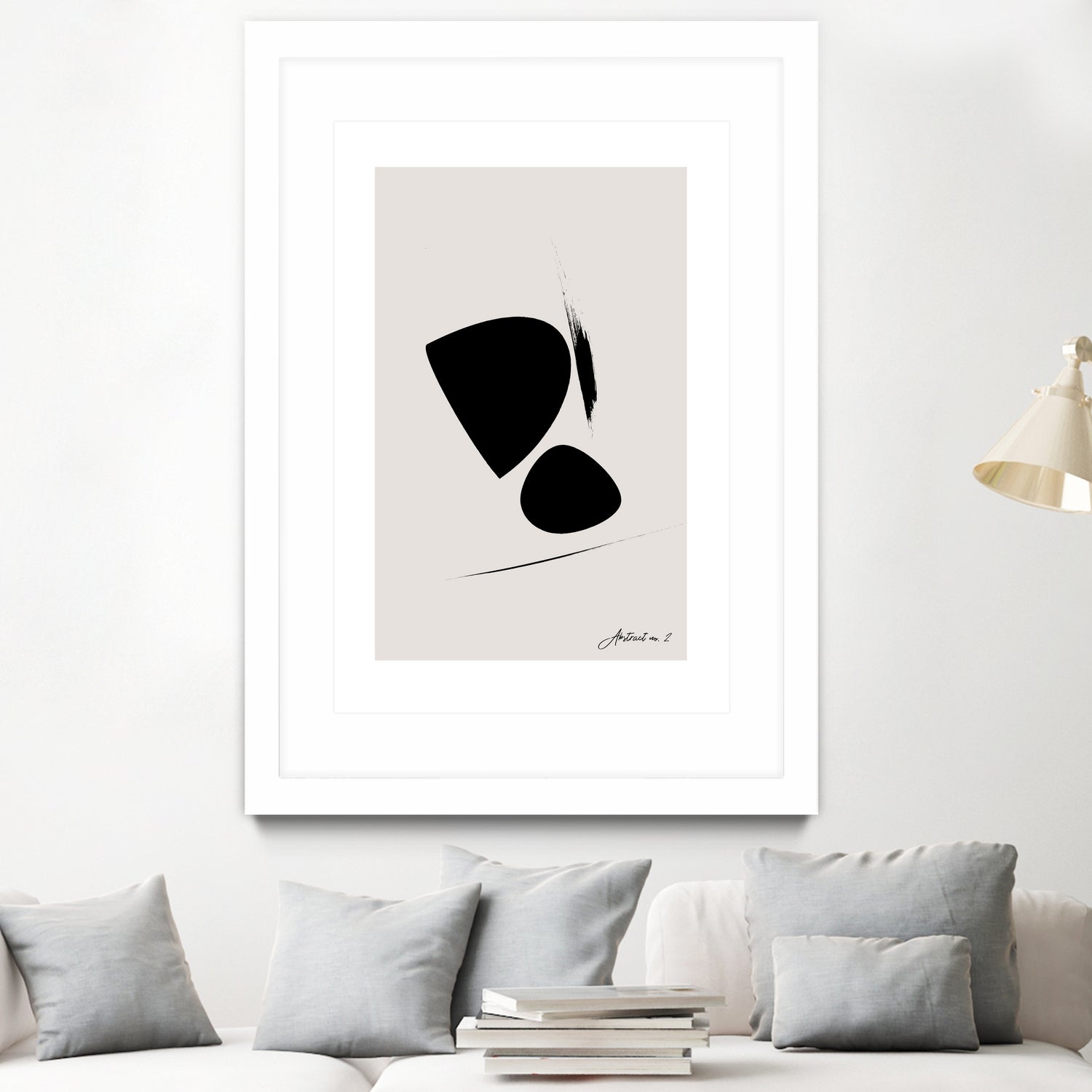 Black Abstract X by Oju Design on GIANT ART - abstract drawing