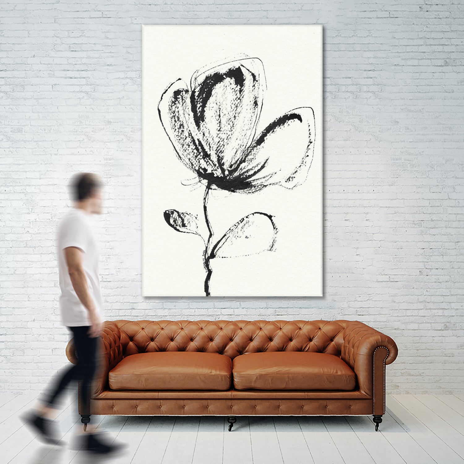 Petal Sketch Essence by Santhosh ch on GIANT ART - flowers and plants minimalist flower illustration