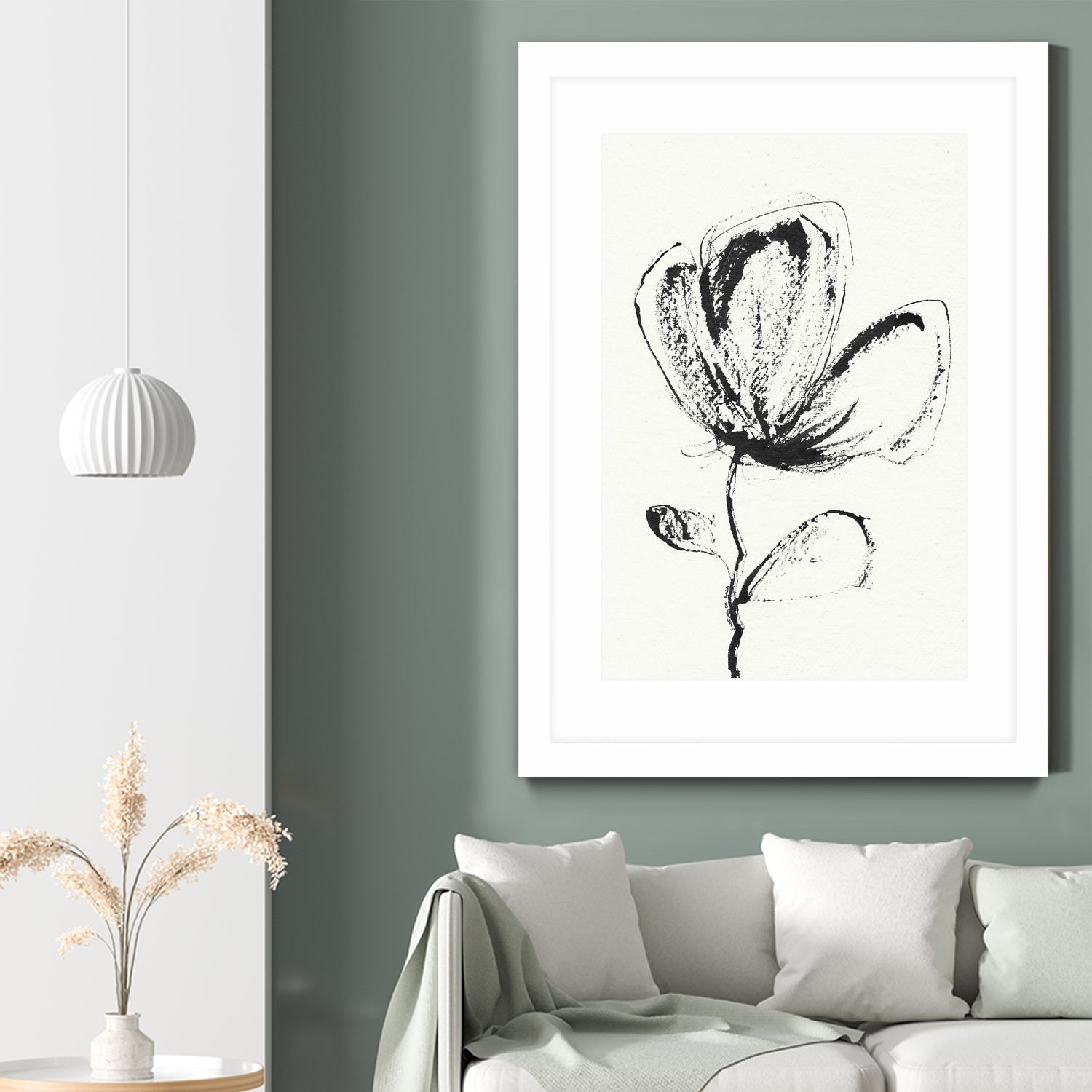 Petal Sketch Essence by Santhosh ch on GIANT ART - flowers and plants minimalist flower illustration