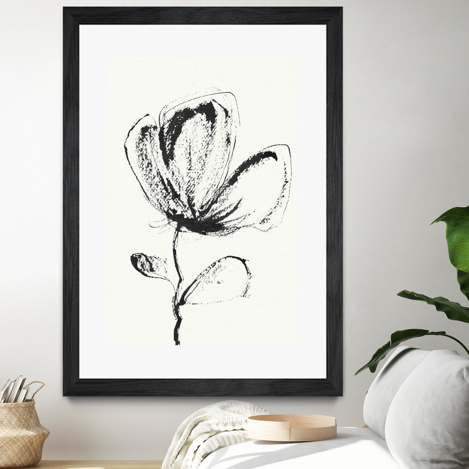 Petal Sketch Essence by Santhosh ch on GIANT ART - flowers and plants minimalist flower illustration