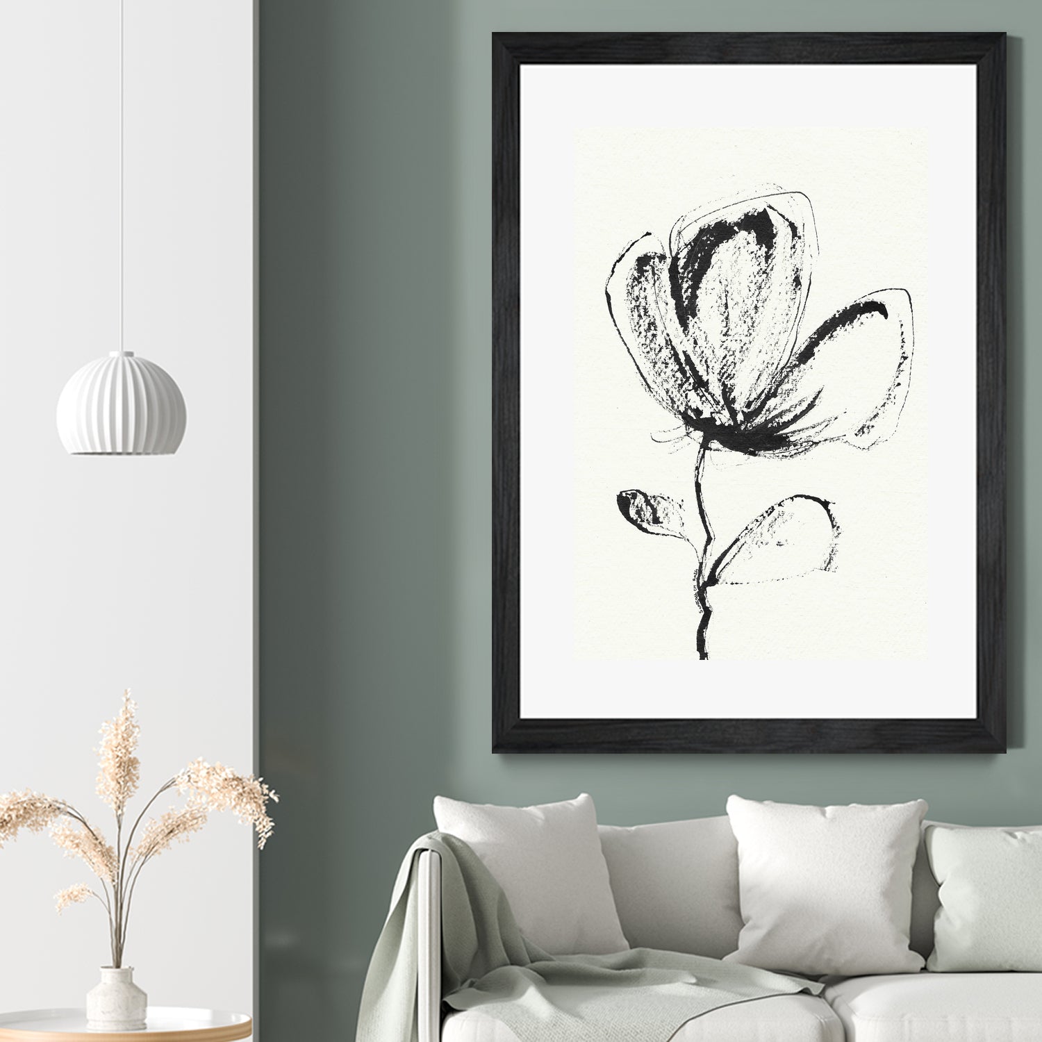 Petal Sketch Essence by Santhosh ch on GIANT ART - flowers and plants minimalist flower illustration