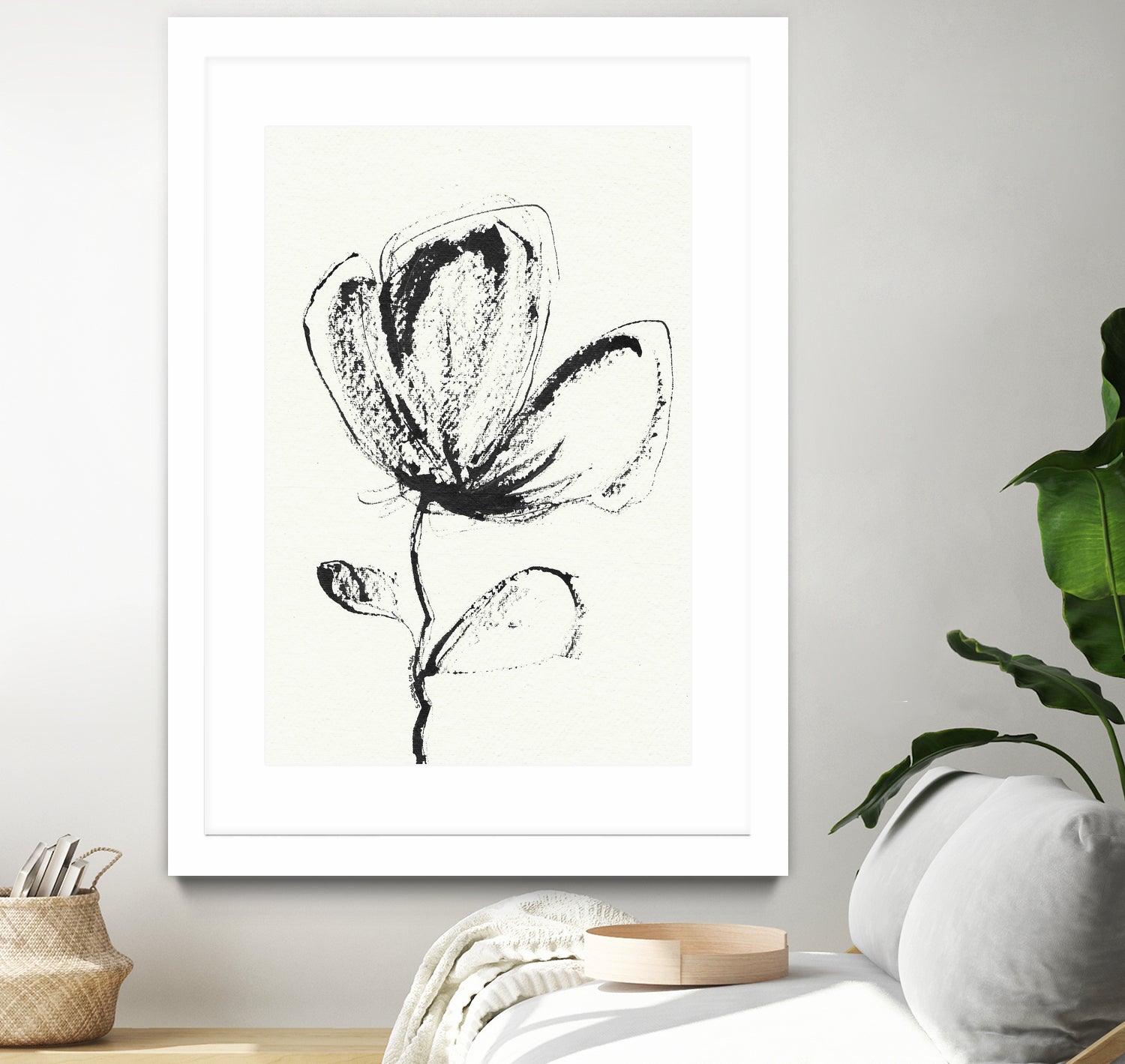 Petal Sketch Essence by Santhosh ch on GIANT ART - flowers and plants minimalist flower illustration