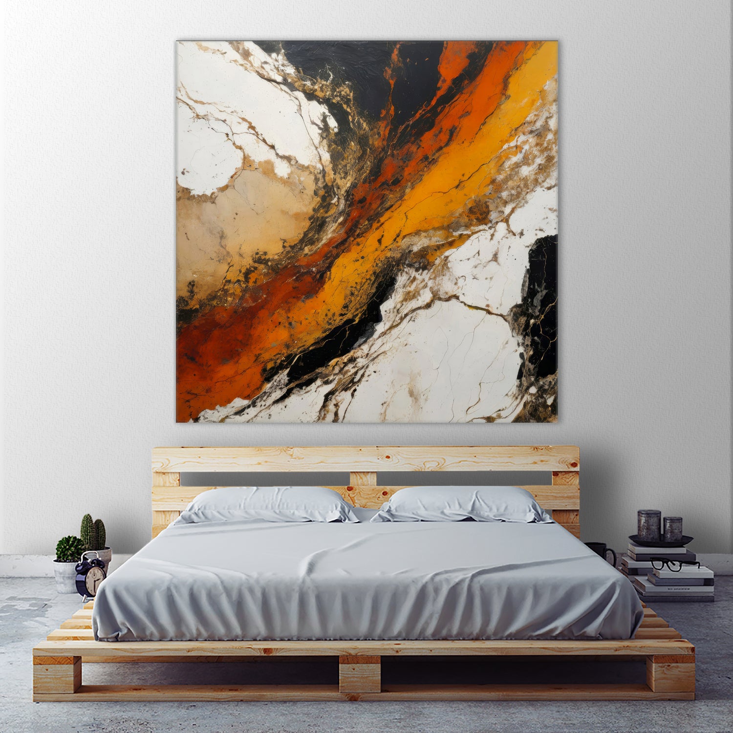 Fiery Marble Flow by Alpenglow Workshop on GIANT ART - abstract art abstract abstract art