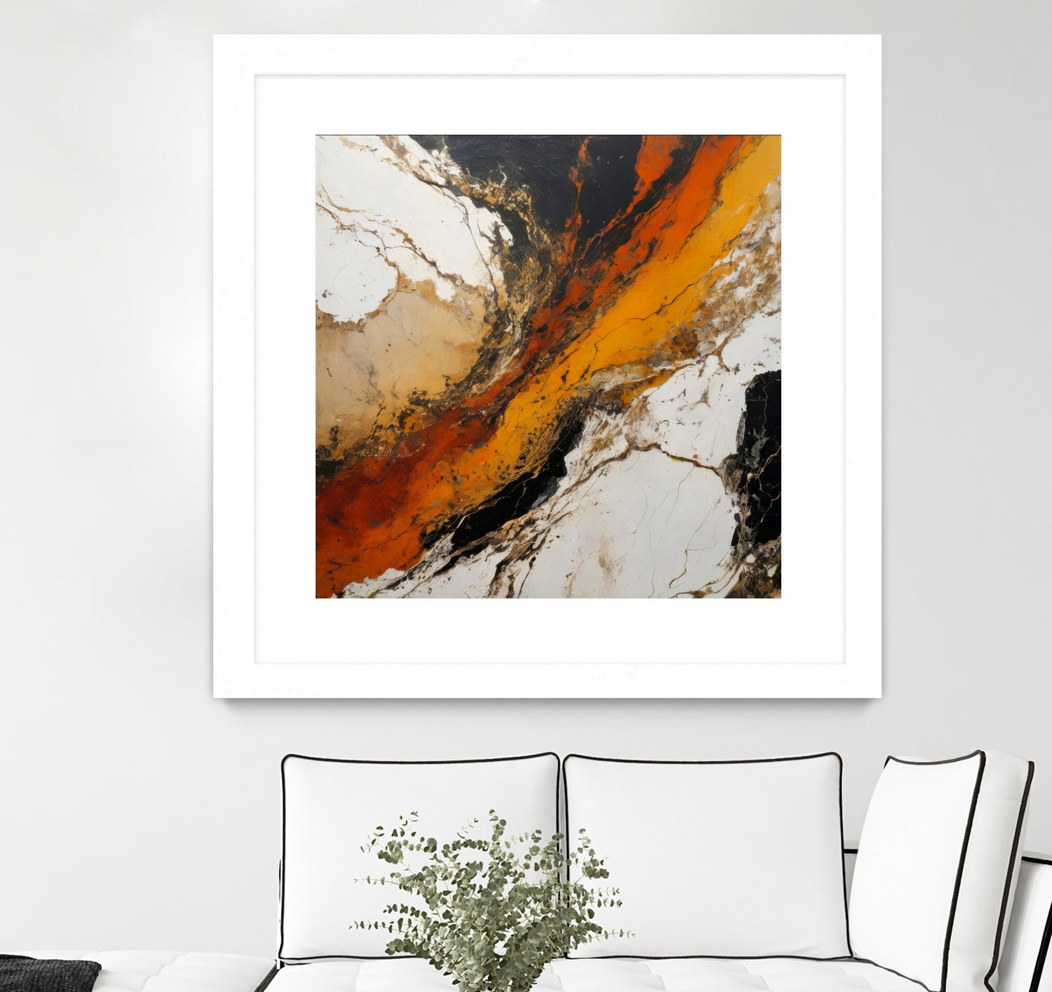 Fiery Marble Flow by Alpenglow Workshop on GIANT ART - abstract art abstract abstract art