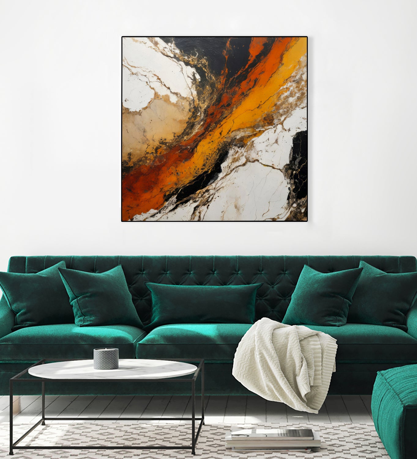 Fiery Marble Flow by Alpenglow Workshop on GIANT ART - abstract art abstract abstract art