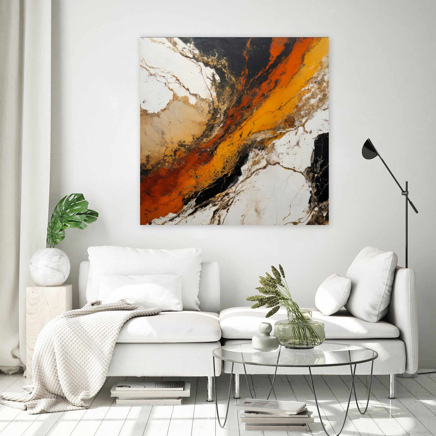 Fiery Marble Flow by Alpenglow Workshop on GIANT ART - abstract art abstract abstract art