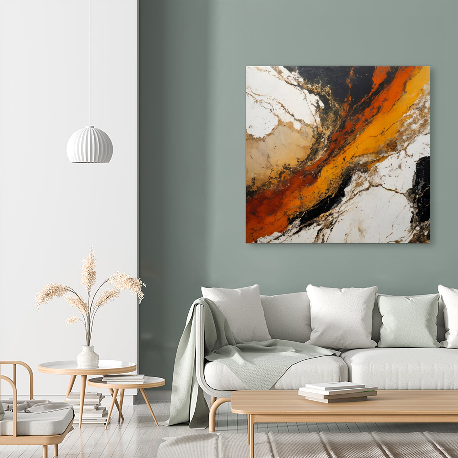 Fiery Marble Flow by Alpenglow Workshop on GIANT ART - abstract art abstract abstract art