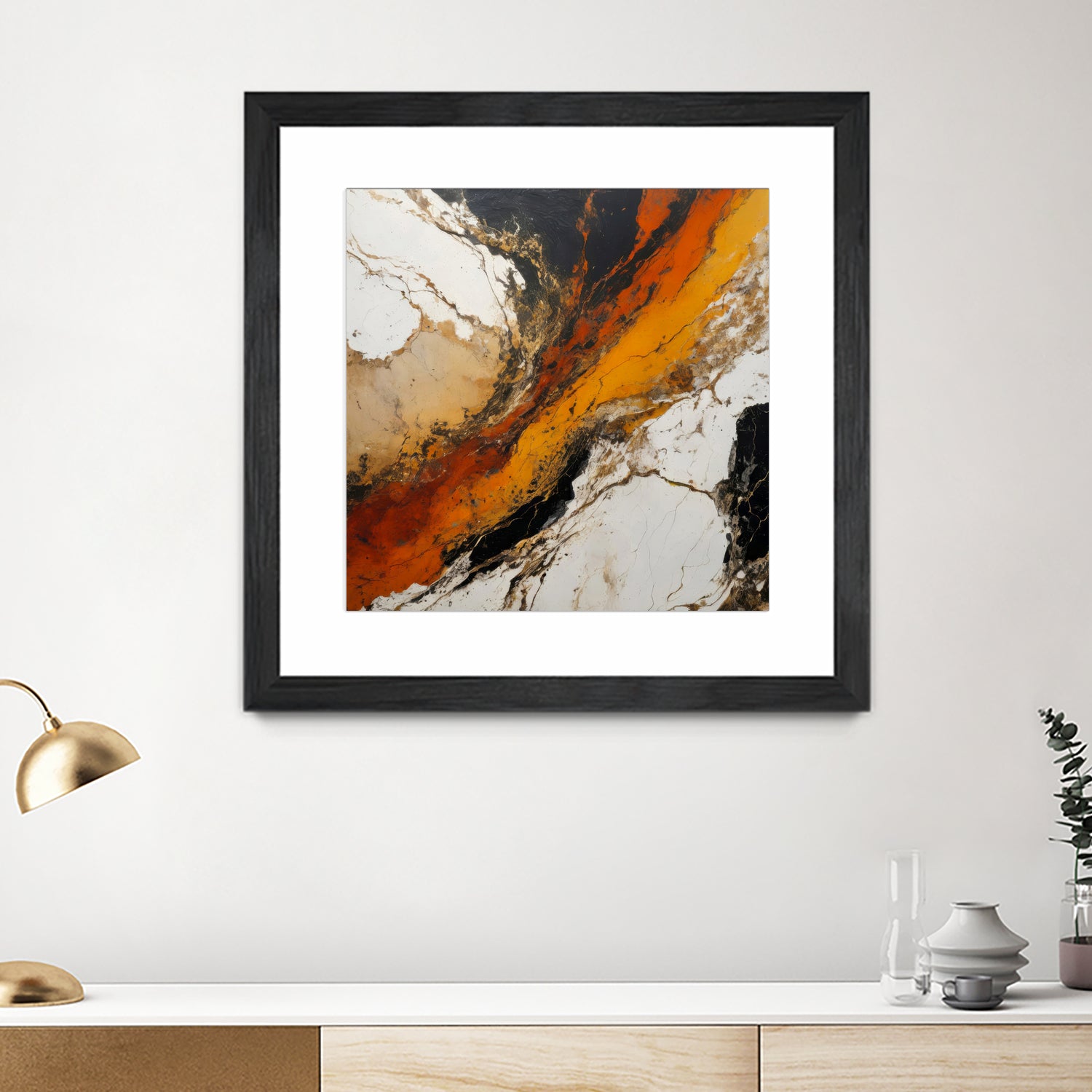 Fiery Marble Flow by Alpenglow Workshop on GIANT ART - abstract art abstract abstract art