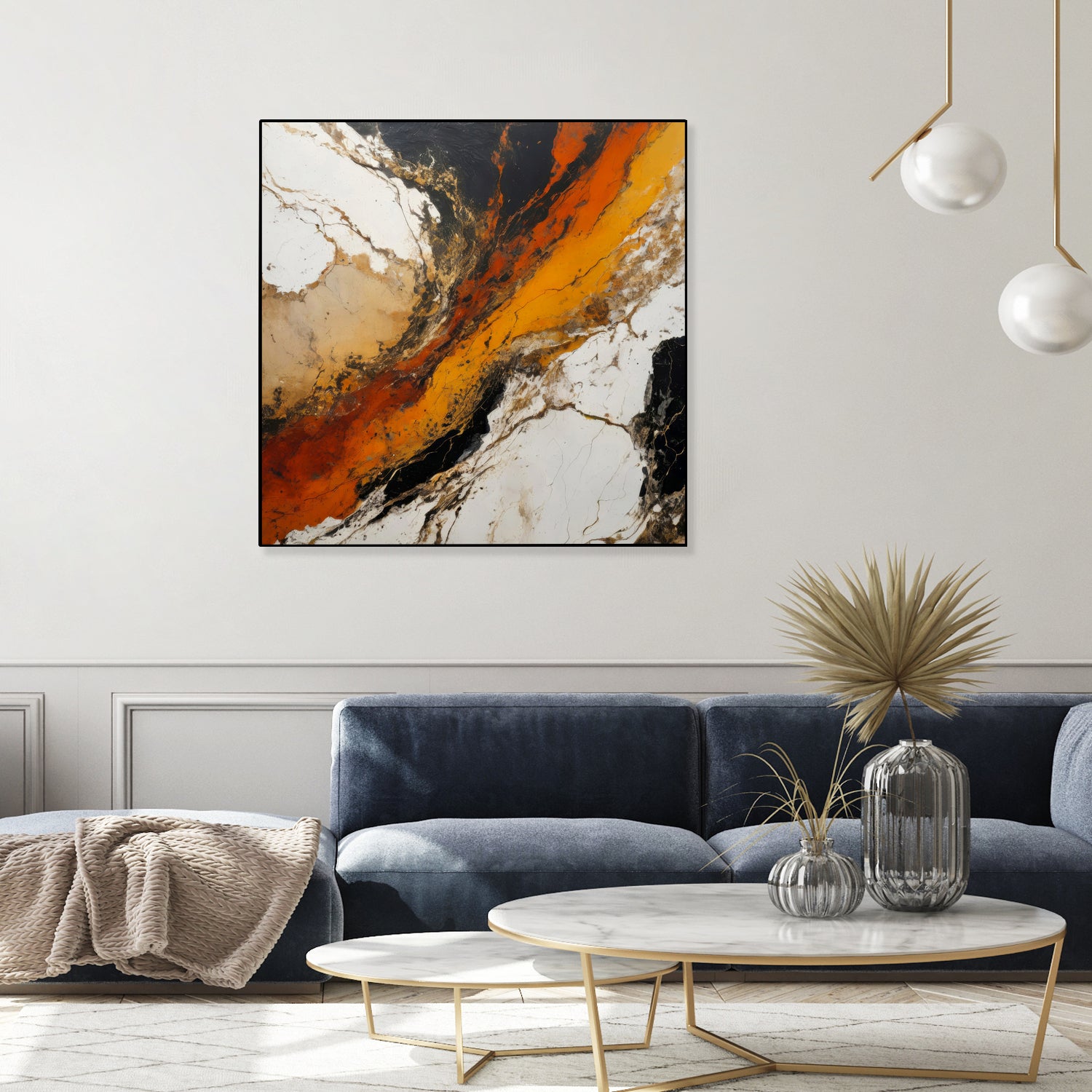 Fiery Marble Flow by Alpenglow Workshop on GIANT ART - abstract art abstract abstract art