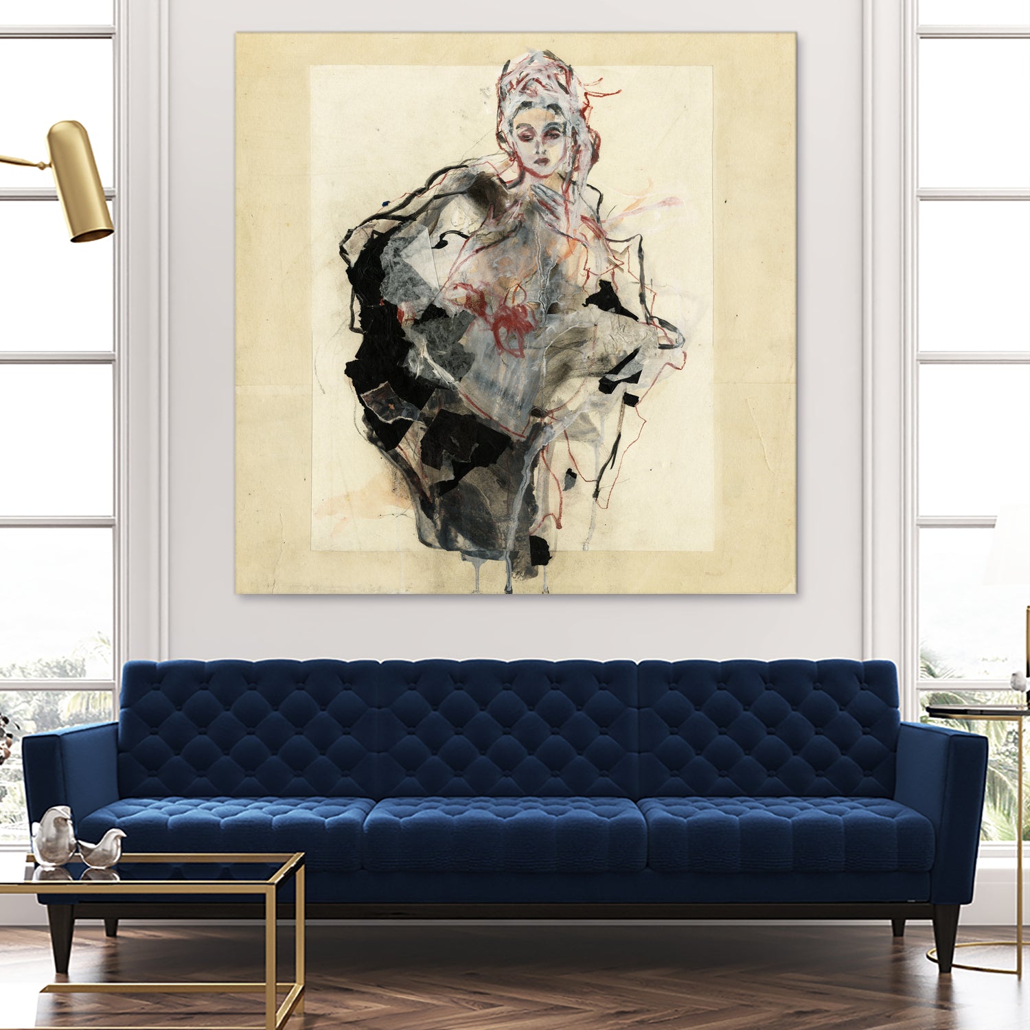 Dynamic Figure Captured by Ute Rathmann on GIANT ART - figurative sketch