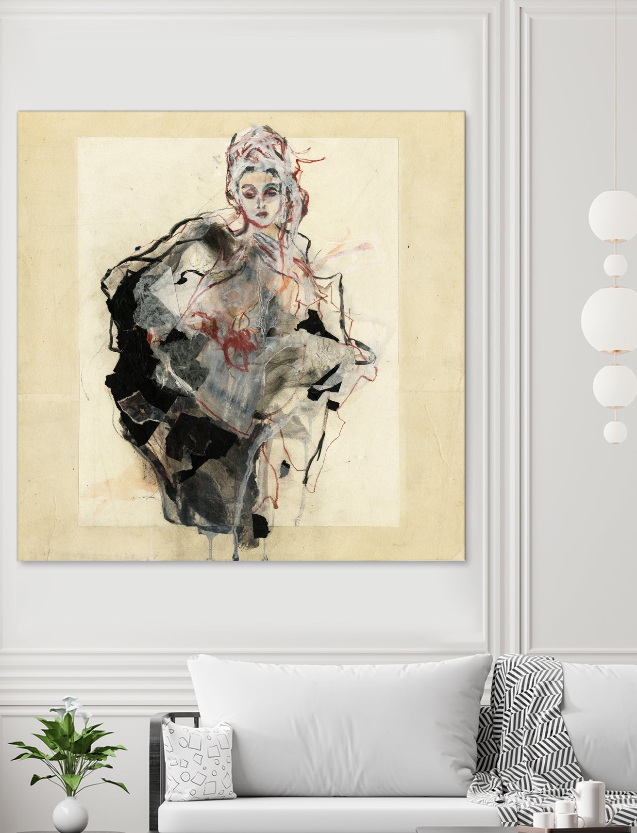 Dynamic Figure Captured by Ute Rathmann on GIANT ART - figurative sketch