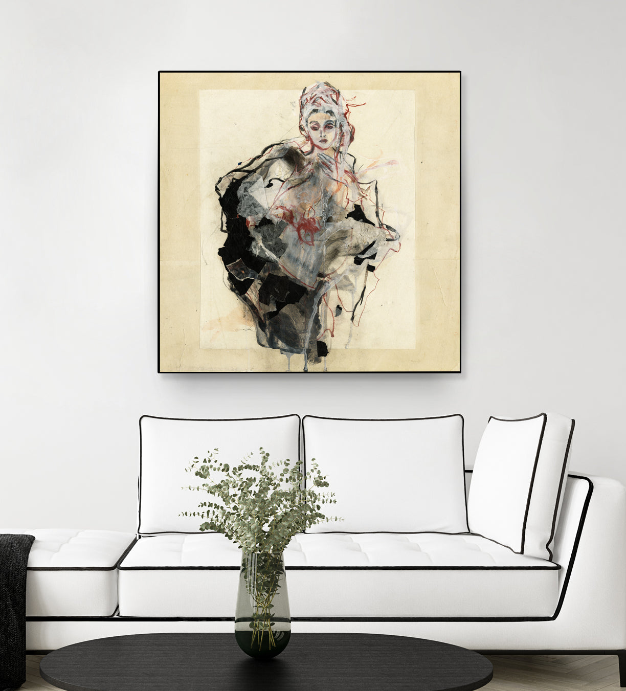 Dynamic Figure Captured by Ute Rathmann on GIANT ART - figurative sketch