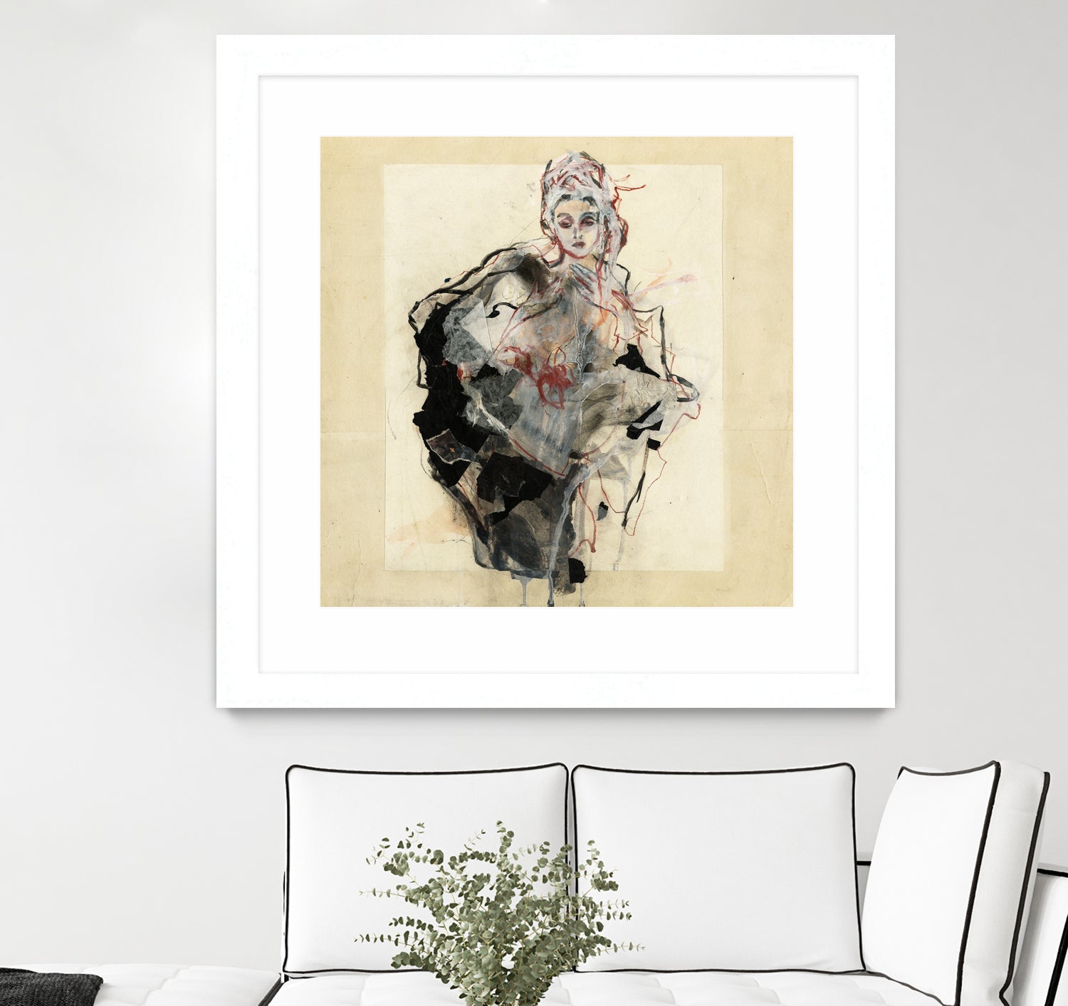Dynamic Figure Captured by Ute Rathmann on GIANT ART - figurative sketch