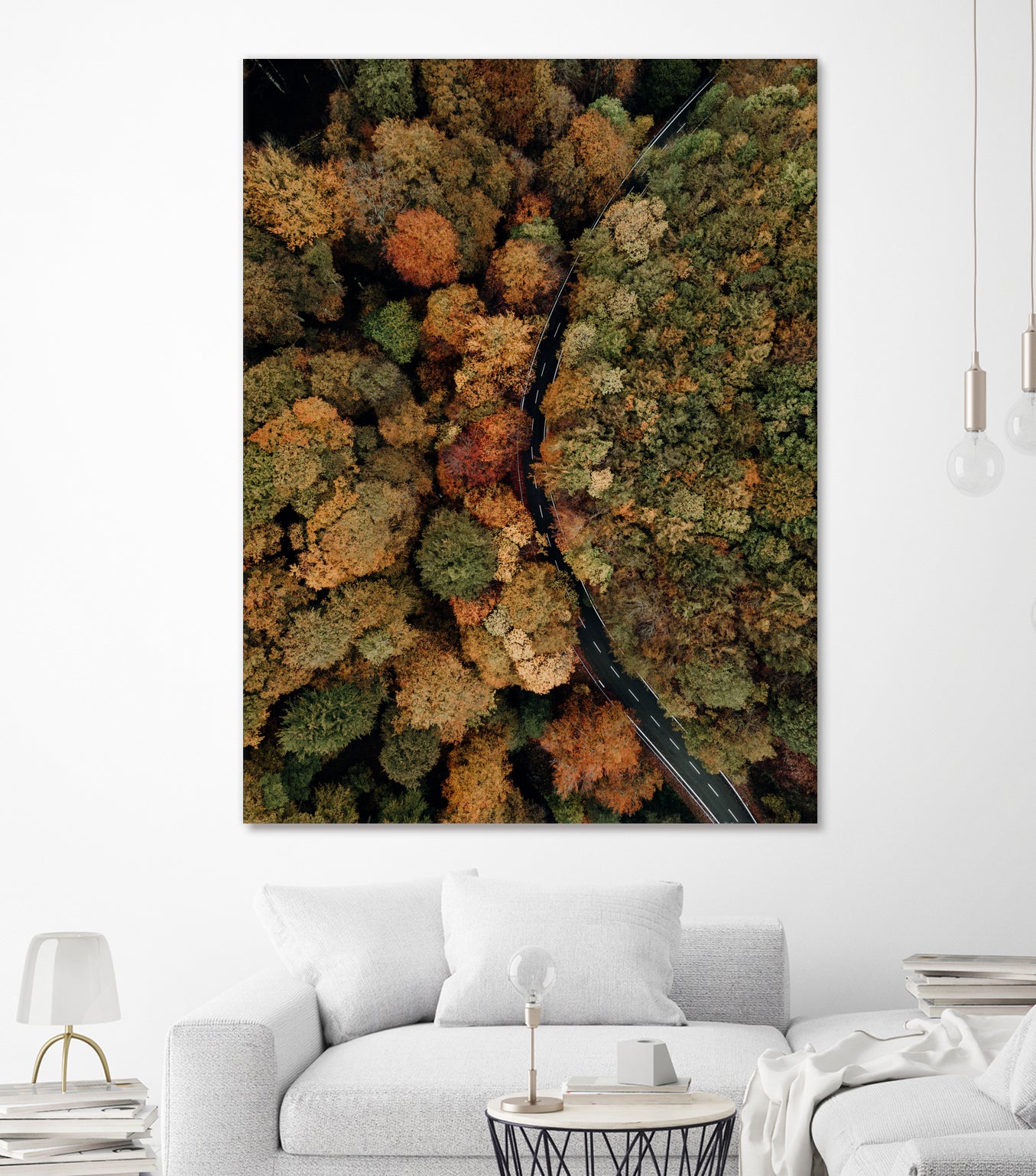 Autumn's Winding Path by Javier Pardina on GIANT ART - forest landscape forest