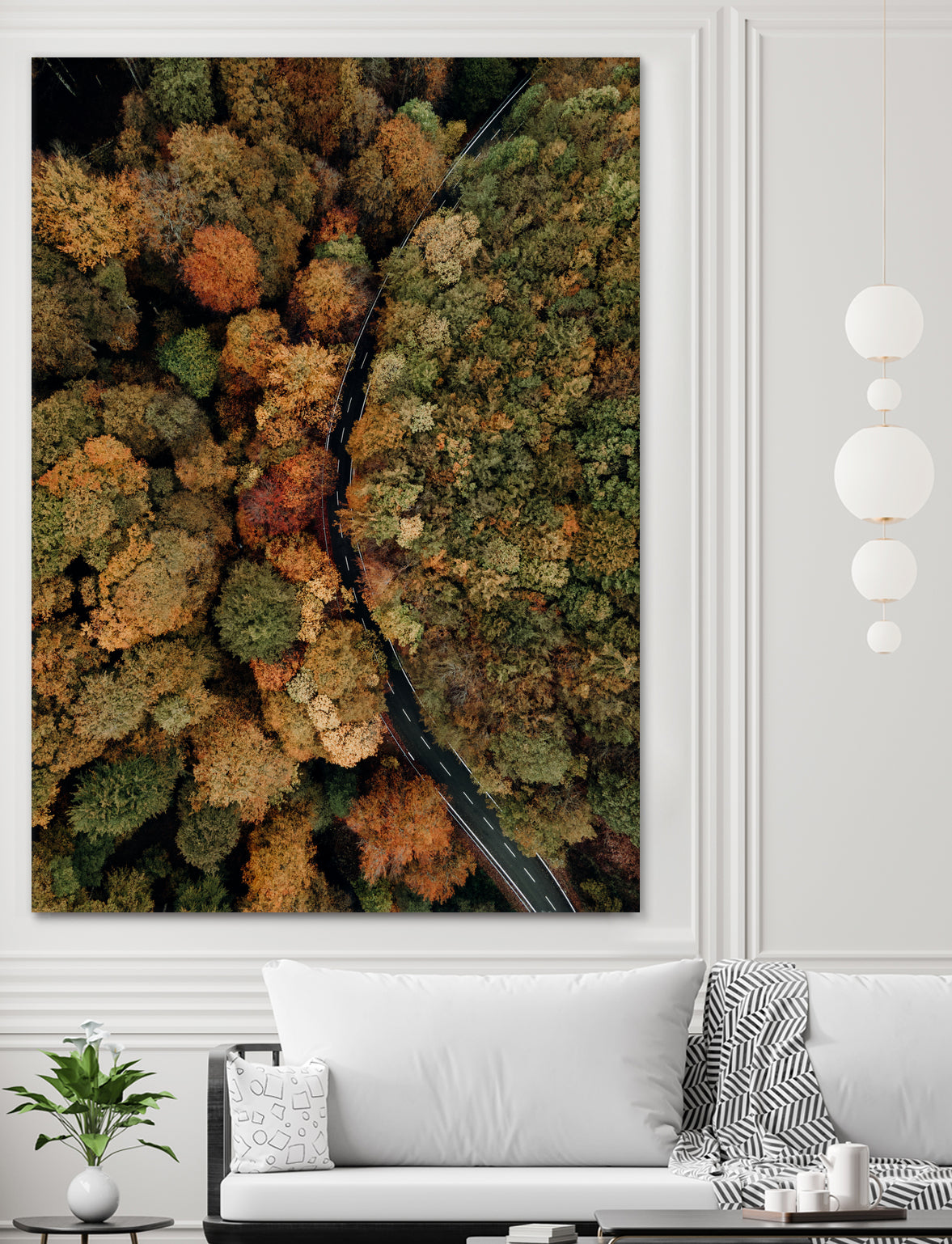 Autumn's Winding Path by Javier Pardina on GIANT ART - forest landscape forest