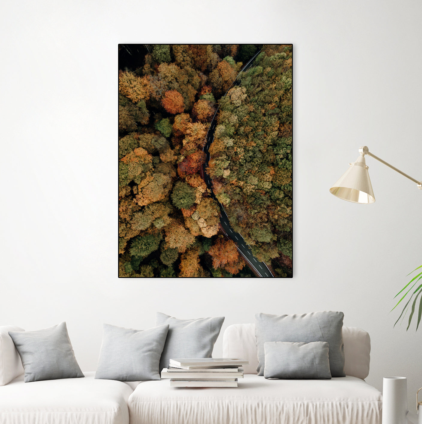 Autumn's Winding Path by Javier Pardina on GIANT ART - forest landscape forest