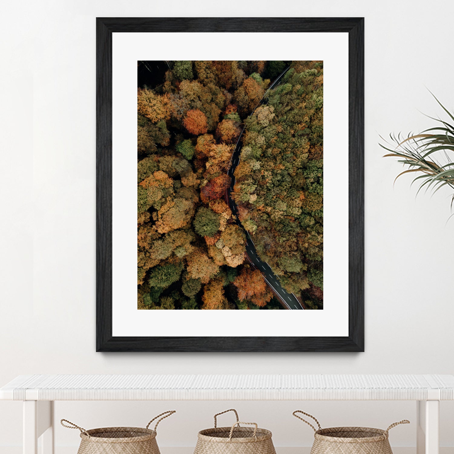 Autumn's Winding Path by Javier Pardina on GIANT ART - forest landscape forest