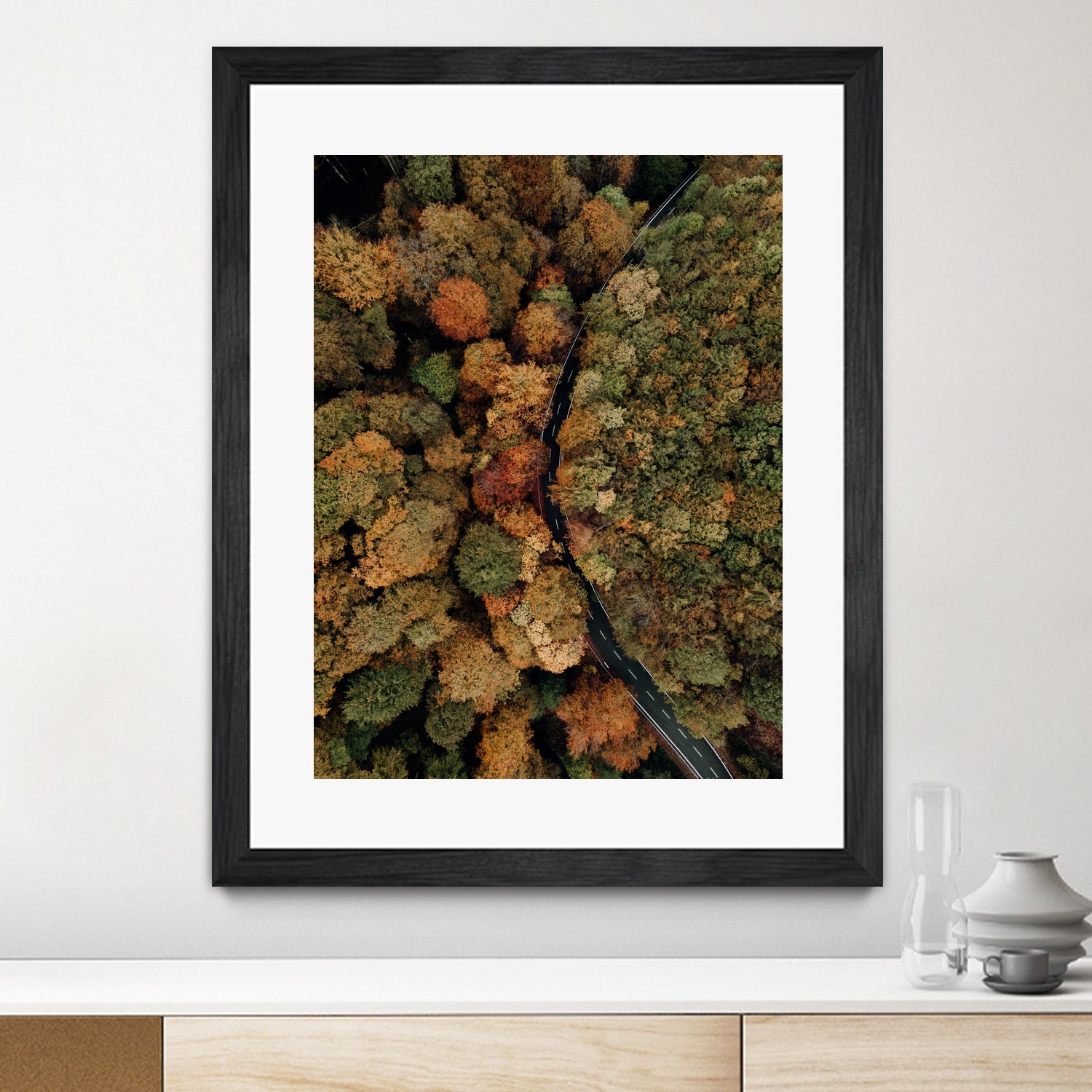 Autumn's Winding Path by Javier Pardina on GIANT ART - forest landscape forest