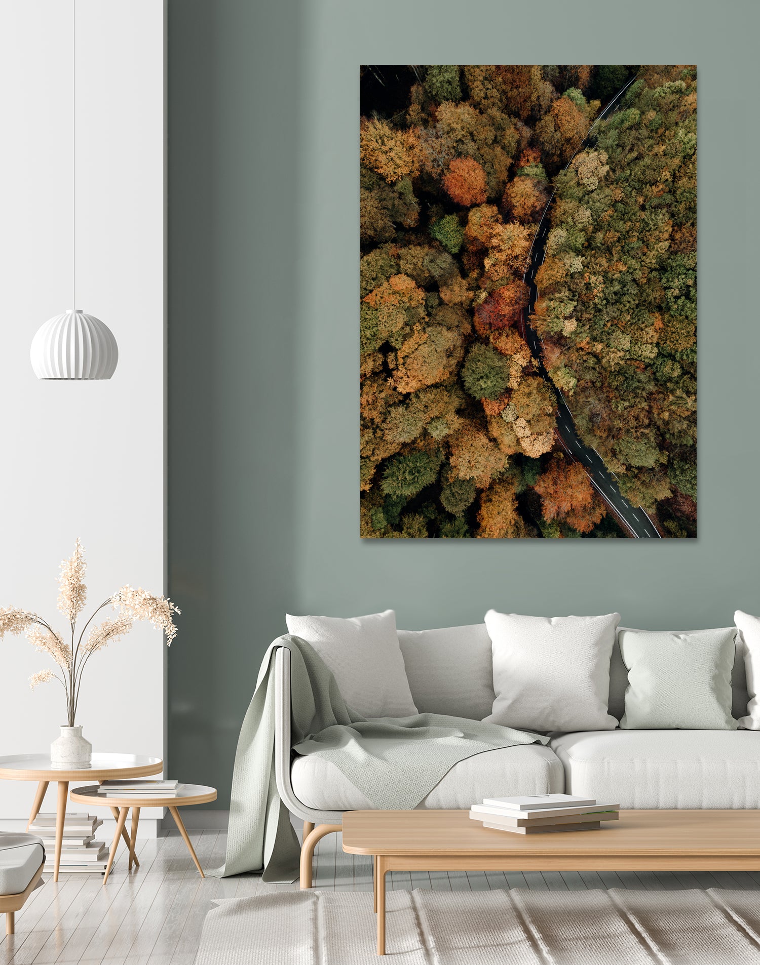 Autumn's Winding Path by Javier Pardina on GIANT ART - forest landscape forest