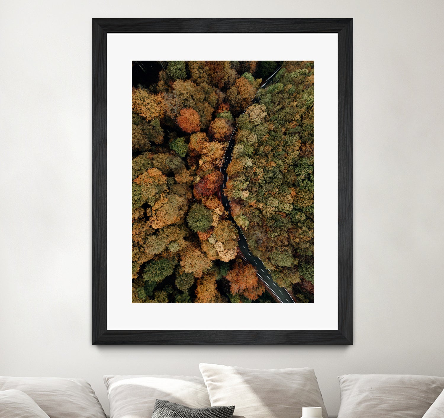 Autumn's Winding Path by Javier Pardina on GIANT ART - forest landscape forest