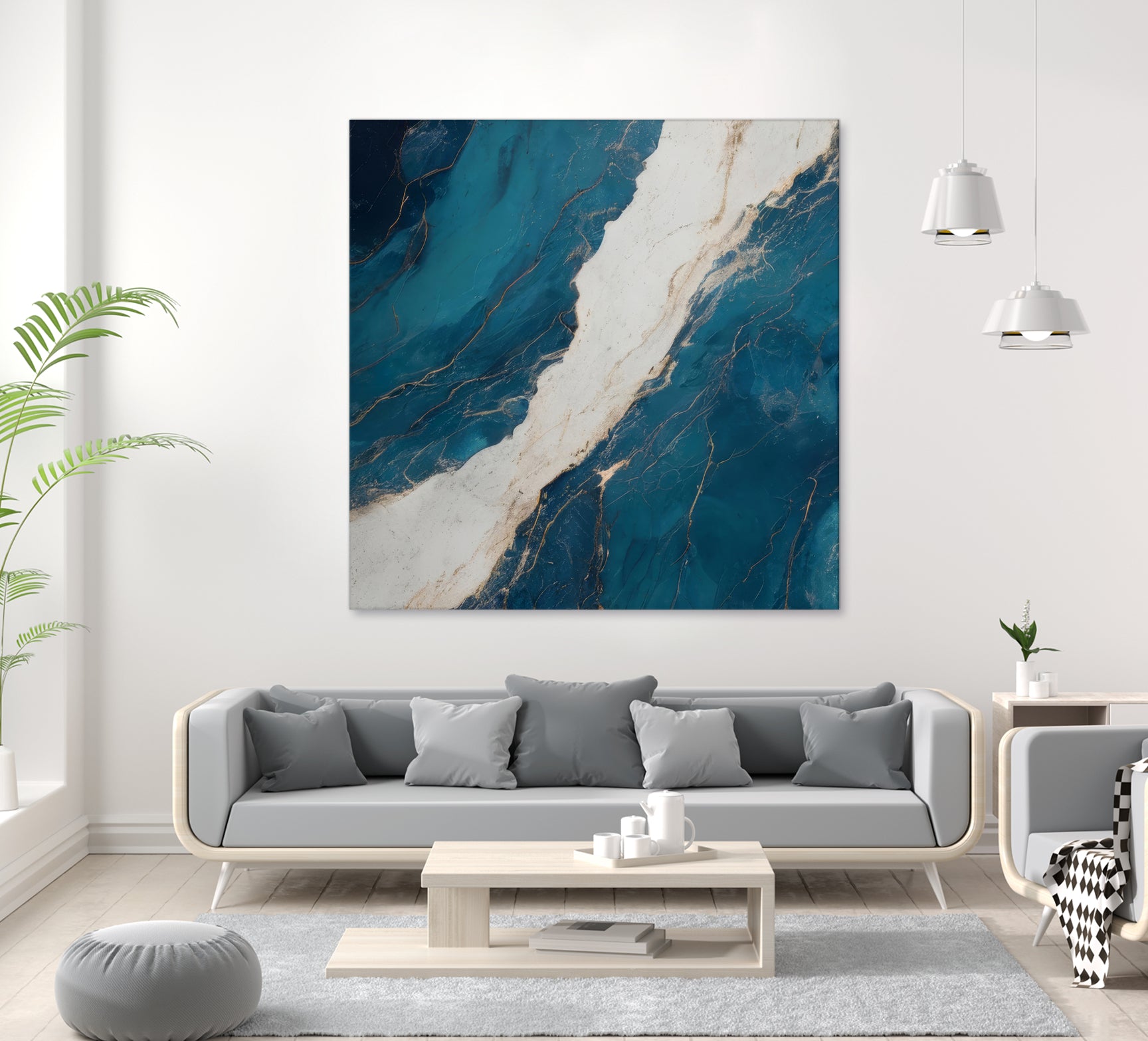 Marble Ocean Flow by Alpenglow Workshop on GIANT ART - abstract abstract art decor