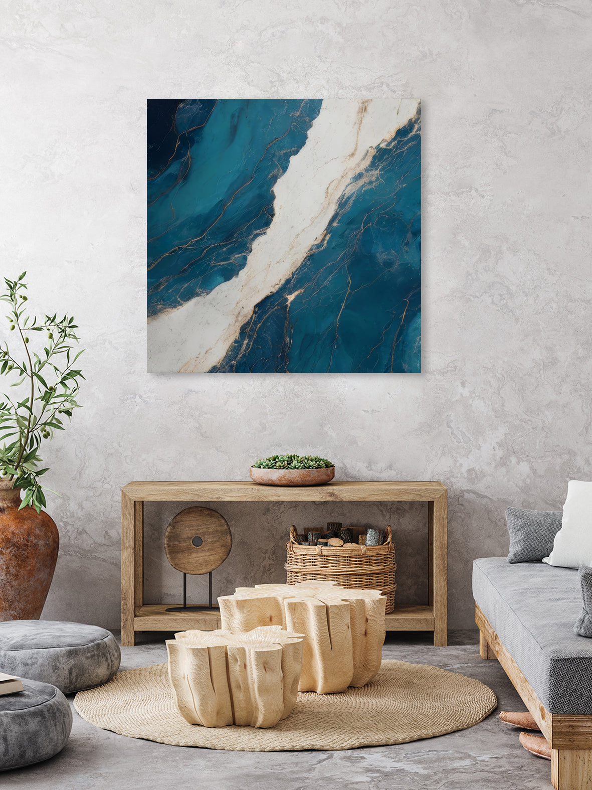 Marble Ocean Flow by Alpenglow Workshop on GIANT ART - abstract abstract art decor